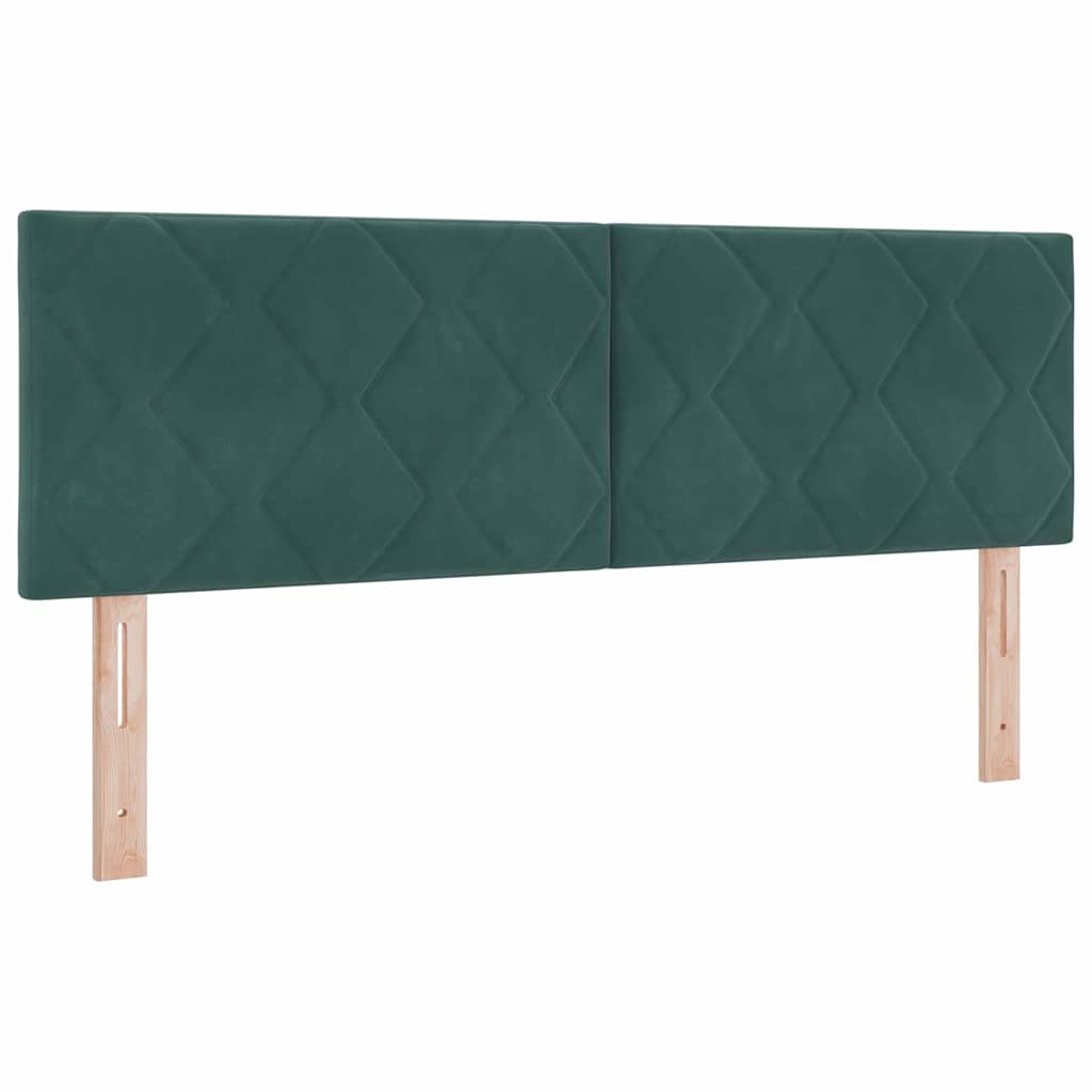 vidaXL Cabeceira Verde Escuro 144 cm Veludo