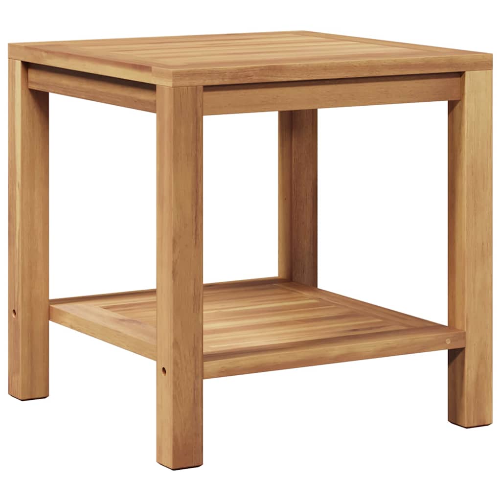 vidaXL Mesa de centro Castanho 45 x 45 x 45 cm Madeira de Teca Sólida