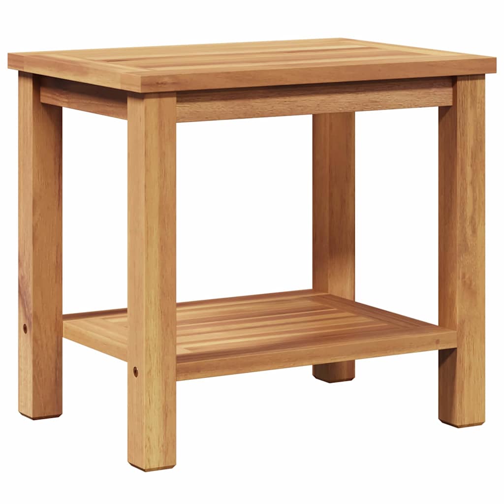 vidaXL Mesa de centro Castanho 50 x 35 x 45 cm Madeira de Teca Sólida