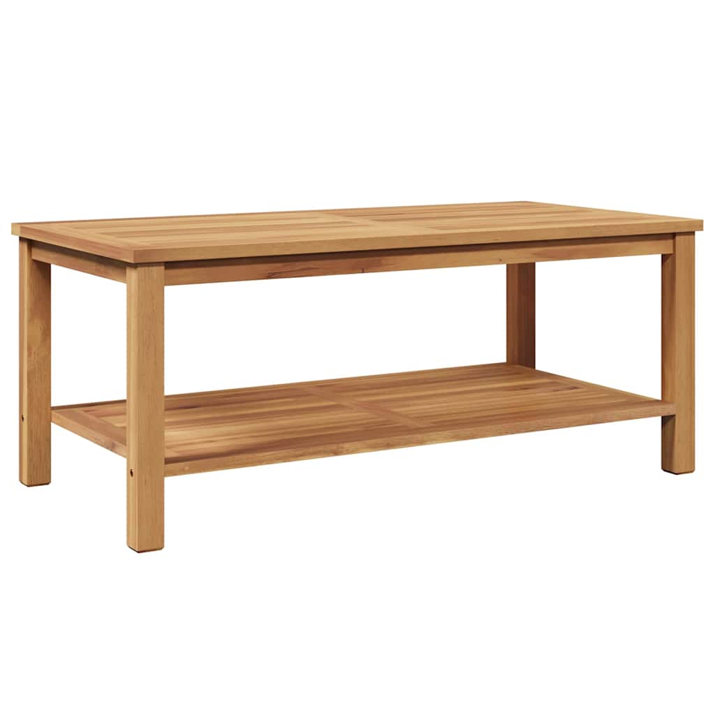 vidaXL Mesa de centro Castanho 110 x 55 x 45 cm Madeira de Teca Sólida
