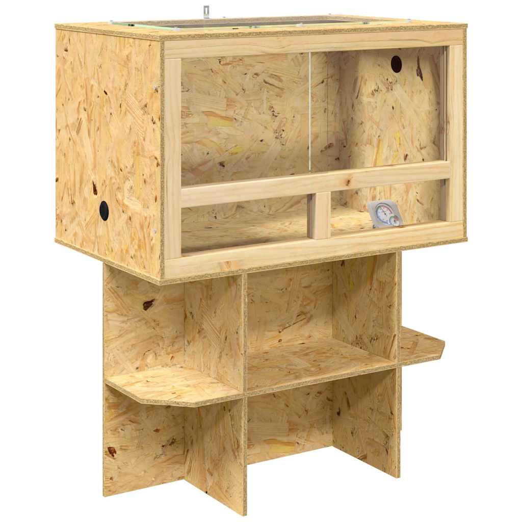 vidaXL Terrário Castanho 80 x 50 x 100 cm OSB