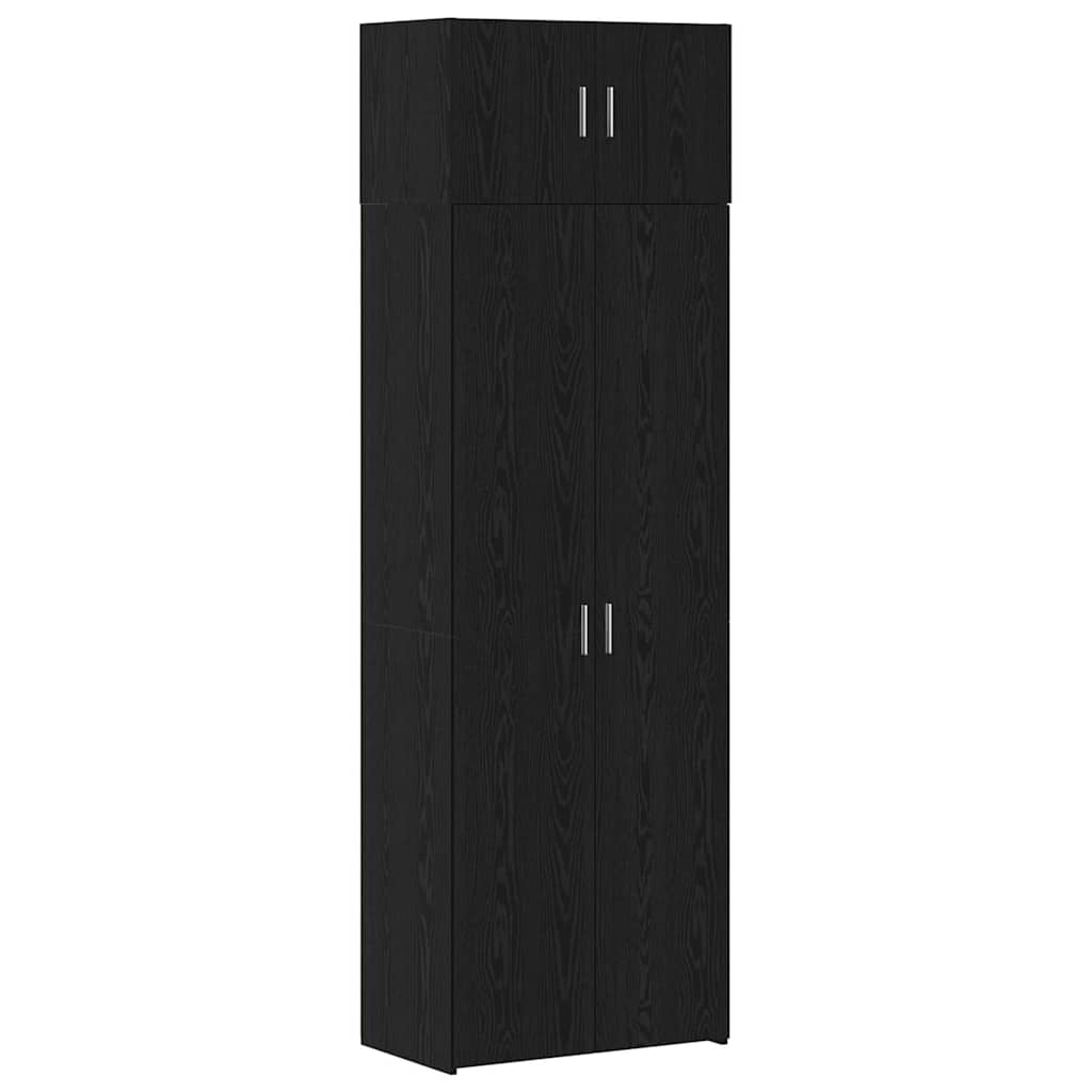 vidaXL Armário de arrumação 3 pcs Carvalho Preto