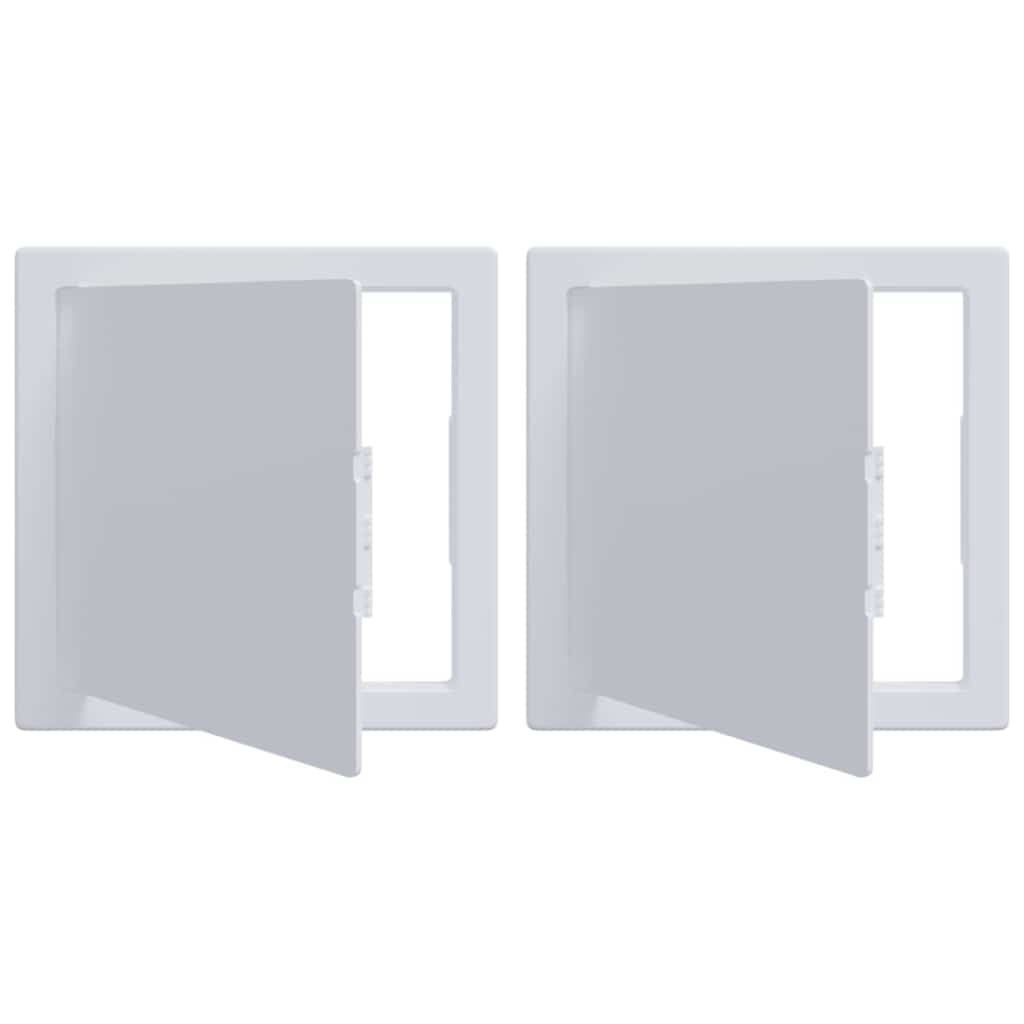 vidaXL Painéis de Acesso 2 pcs Branco 15 x 15 cm Plástico ABS