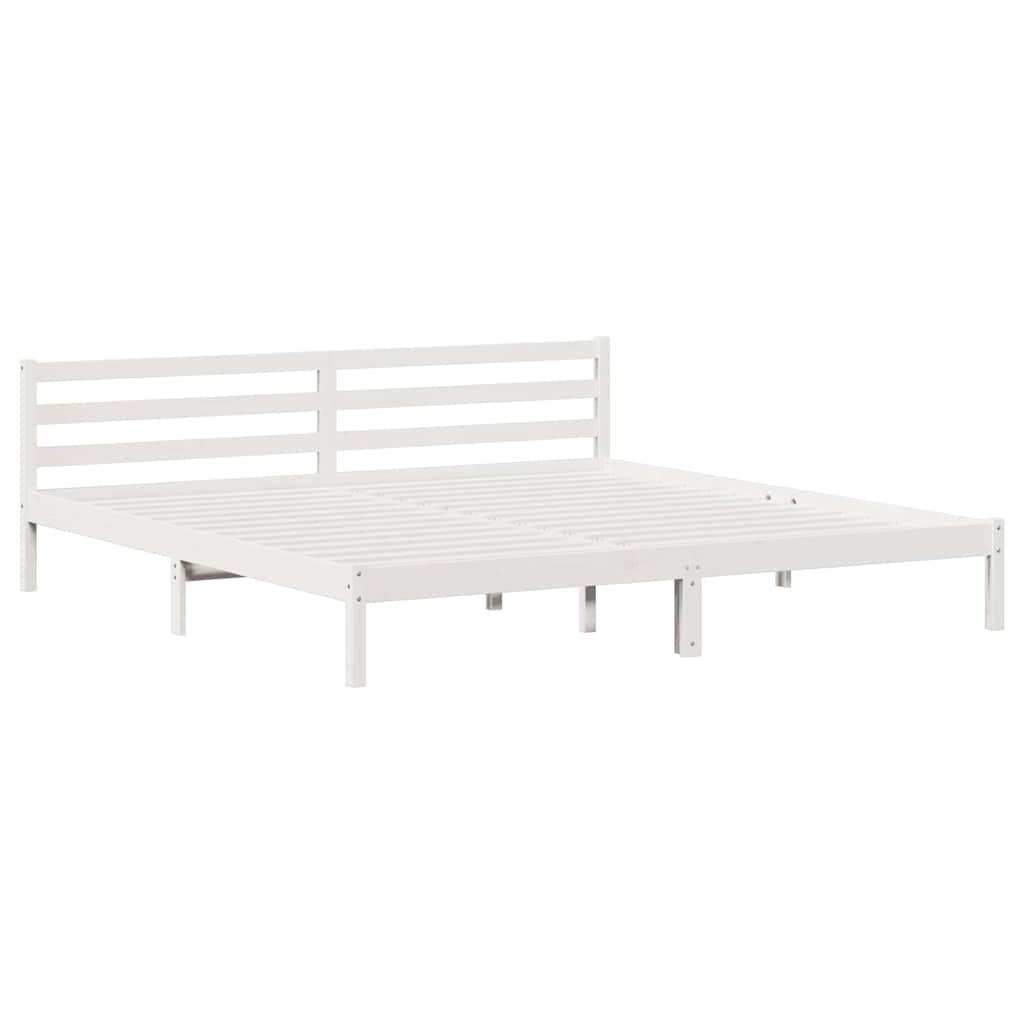 vidaXL Estrutura da Cama com cabeceira Branco 225,5 x 185,5 x 69,5 cm