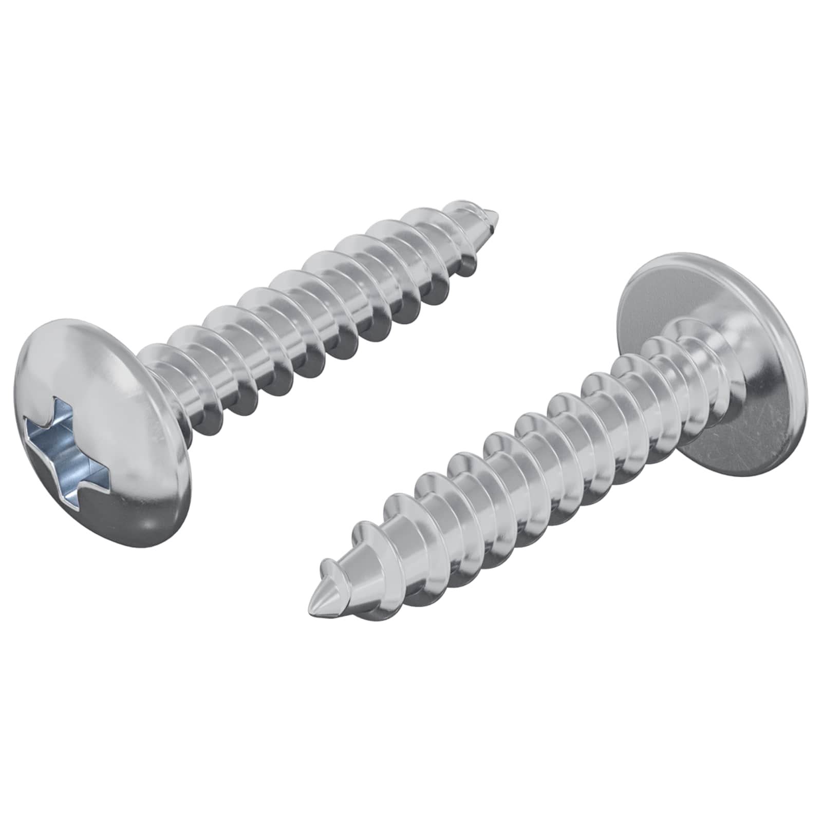 vidaXL Parafusos de Madeira 2 pcs Prateado M4 x 20 mm Aço