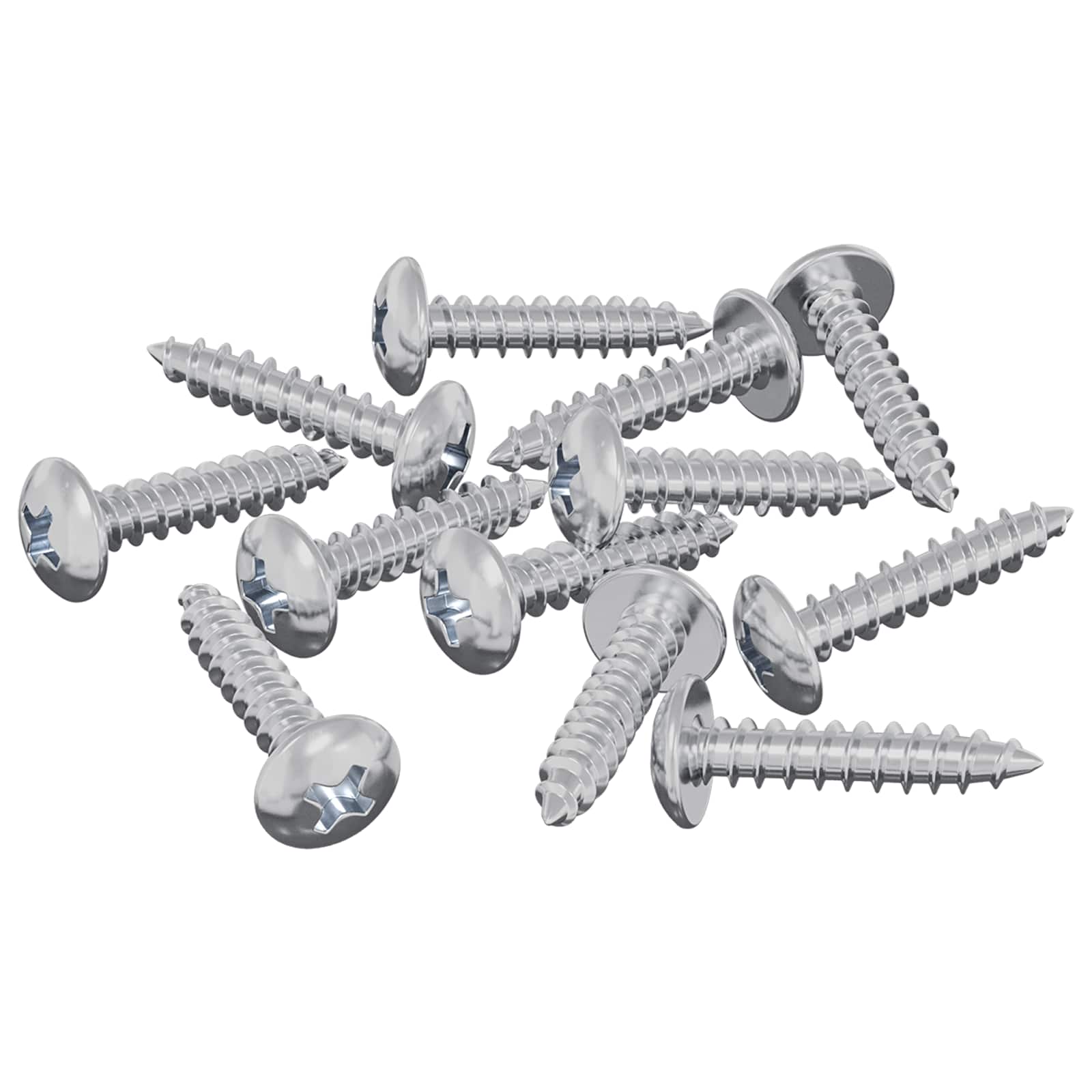 vidaXL Parafusos de Madeira 12 pcs Prateado M3,5 x 20 mm Aço