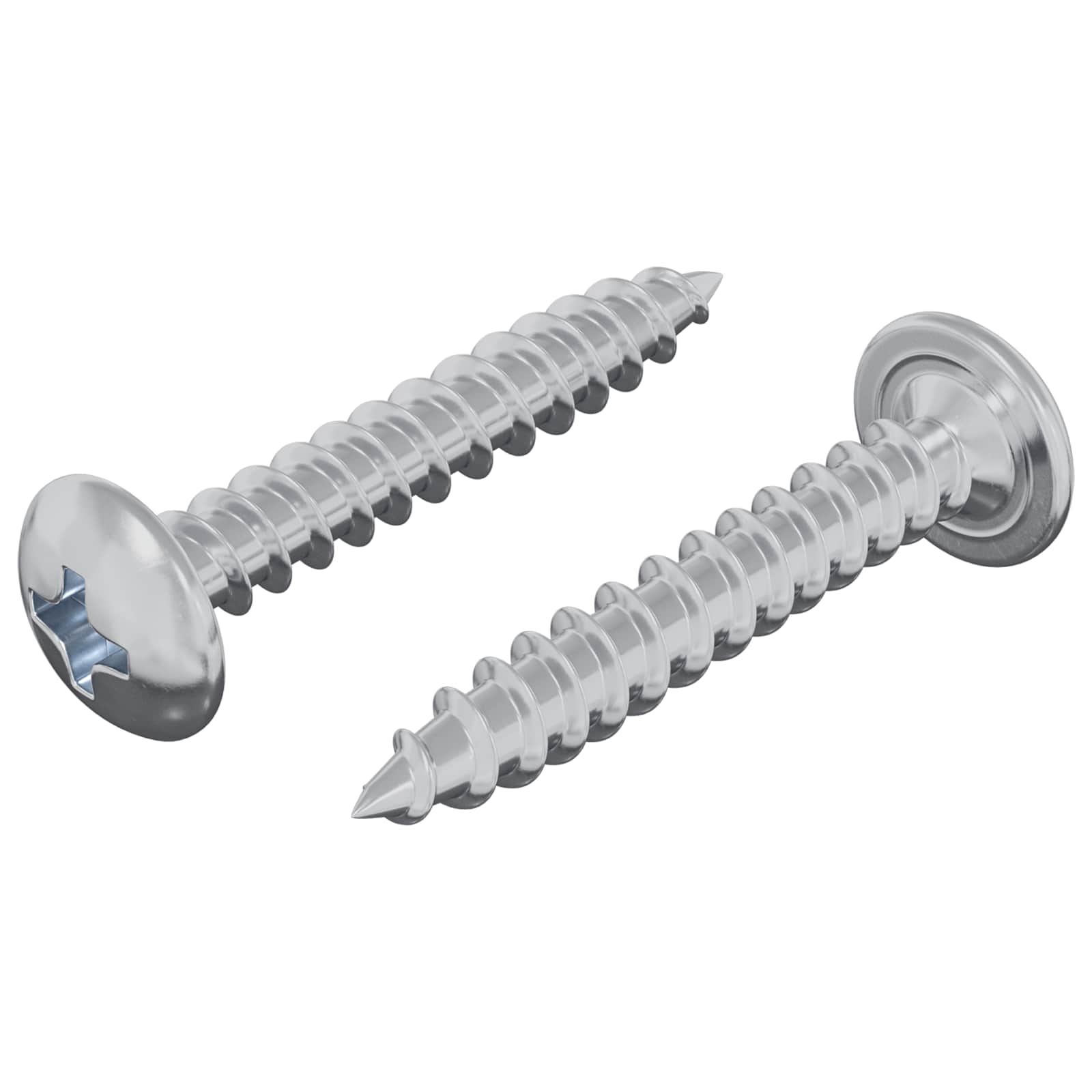 vidaXL Parafusos de Madeira 2 pcs Prateado M4 x 25 mm Aço