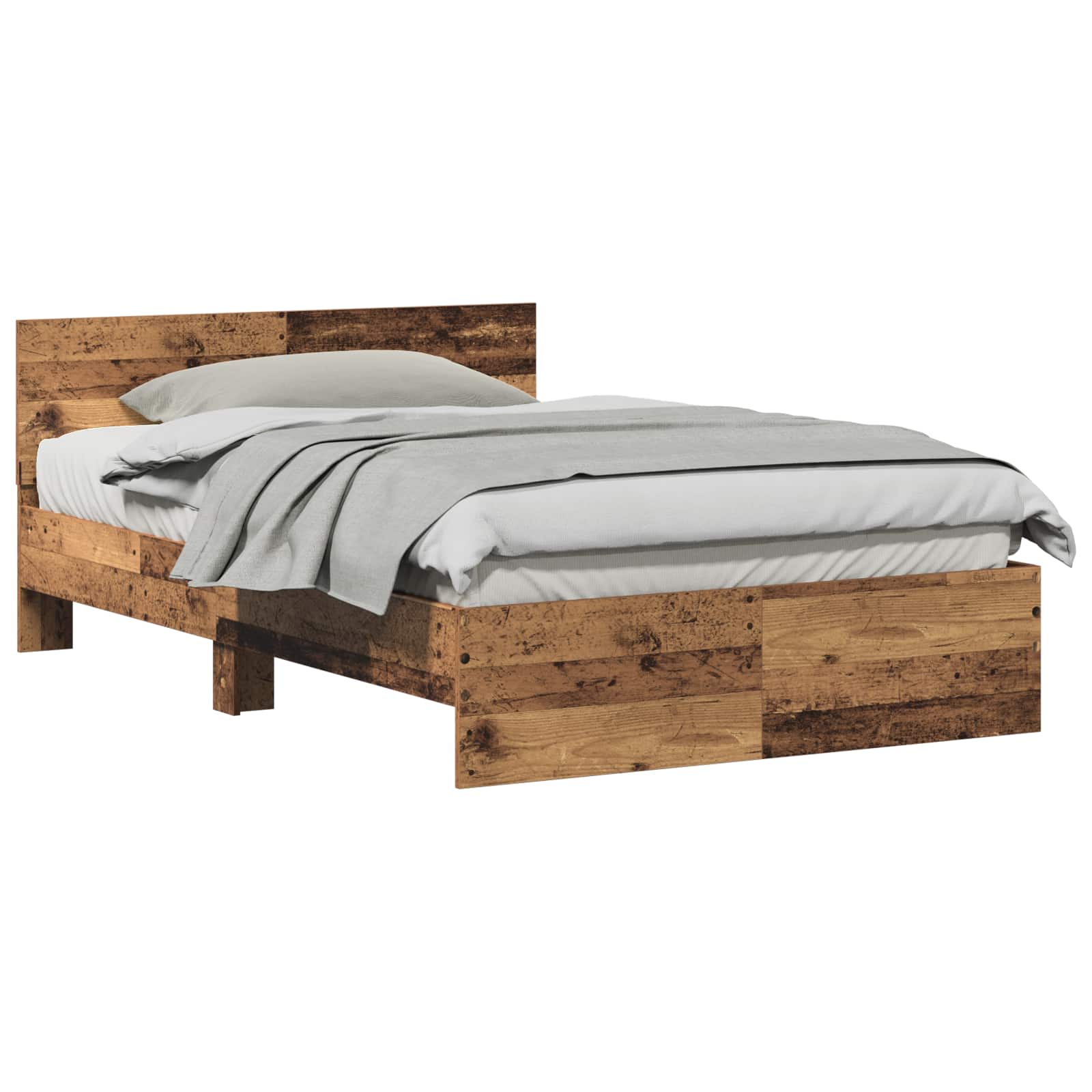 vidaXL Estrutura da Cama Madeira antiga 193 x 125 x 70 cm