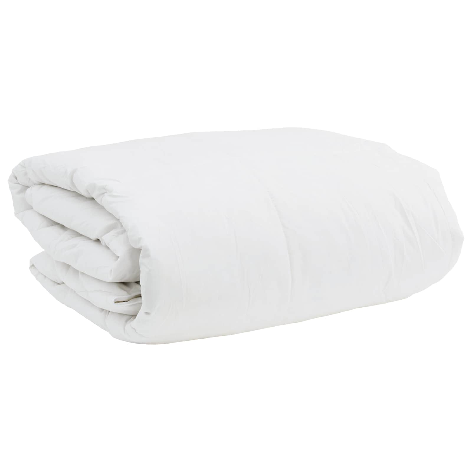 vidaXL Conjunto de Edredom com travesseiro 3 pcs Branco Pena de ganso
