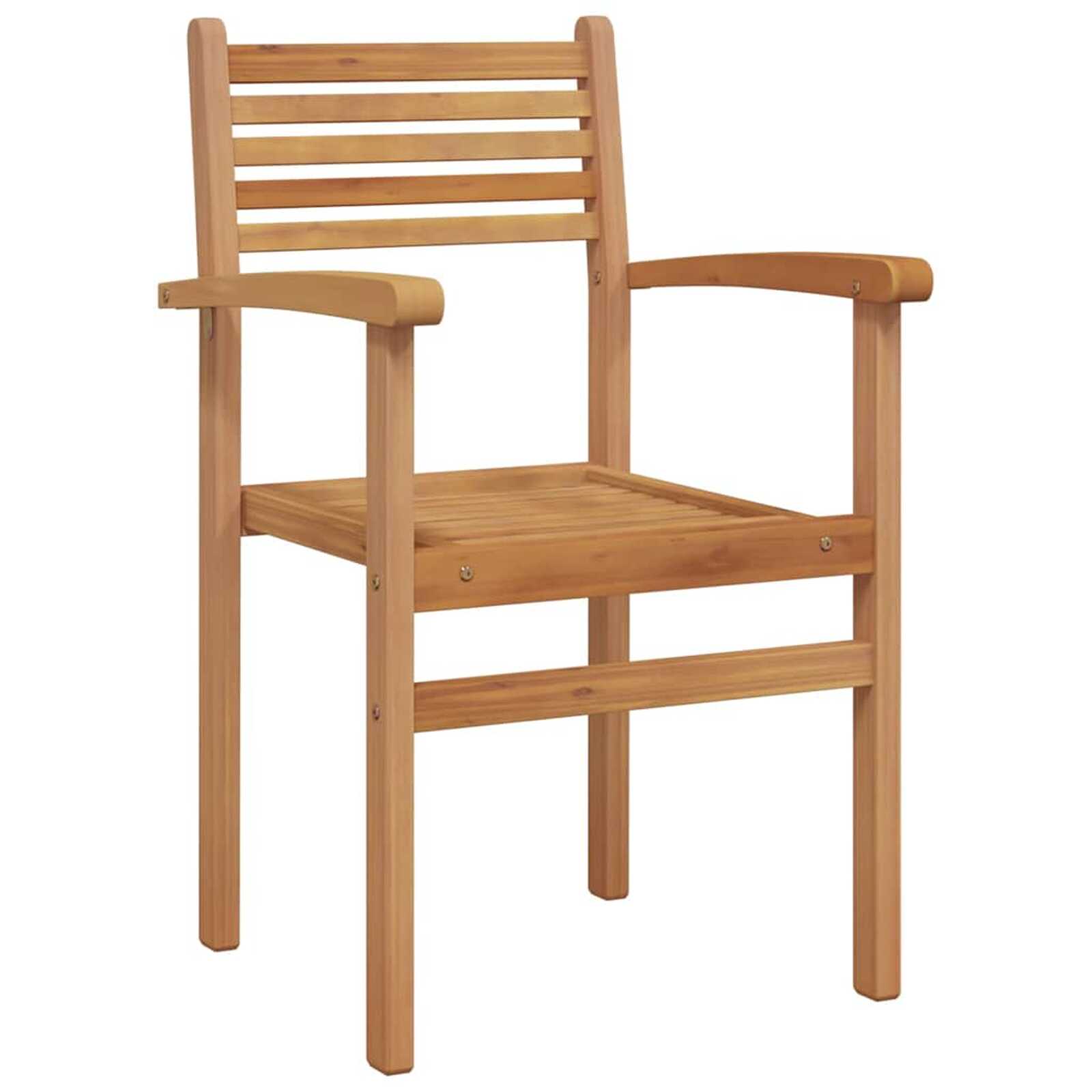vidaXL Cadeira 8 pcs Castanho 56 x 55 x 90.5 cm Madeira de Teca Sólida