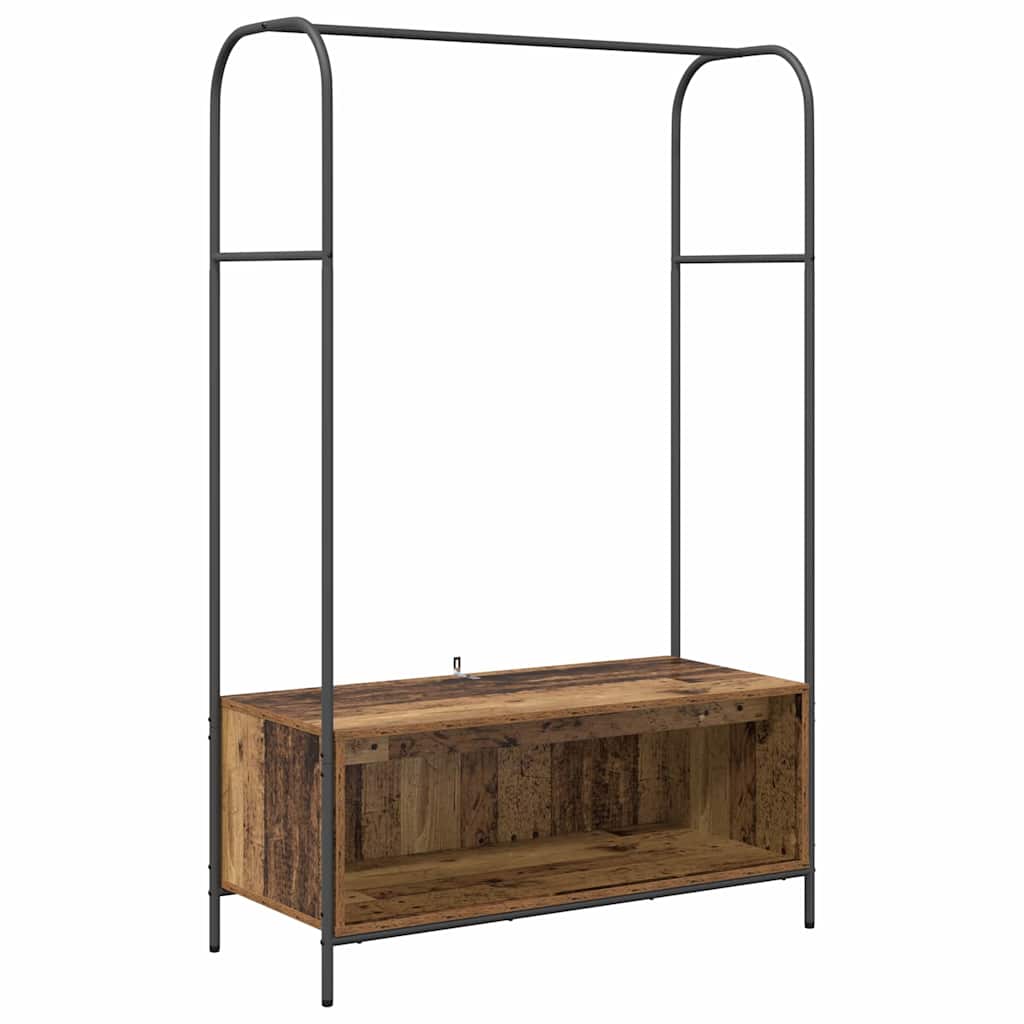 vidaXL Suporte para Roupas Carvalho Marrom 100 x 44 x 160 cm