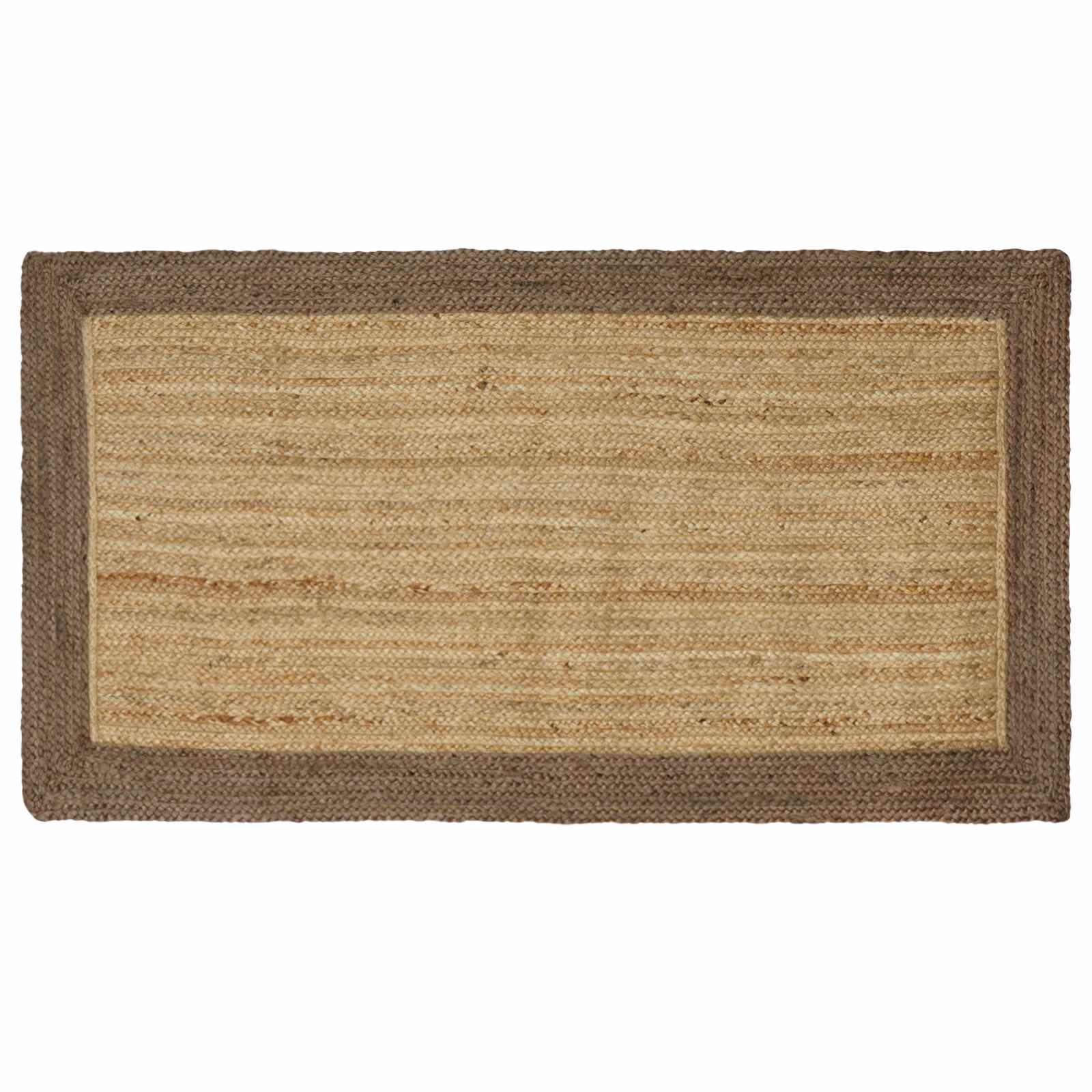 vidaXL Tapetes de área Cinzento 80 x 150 cm Juta