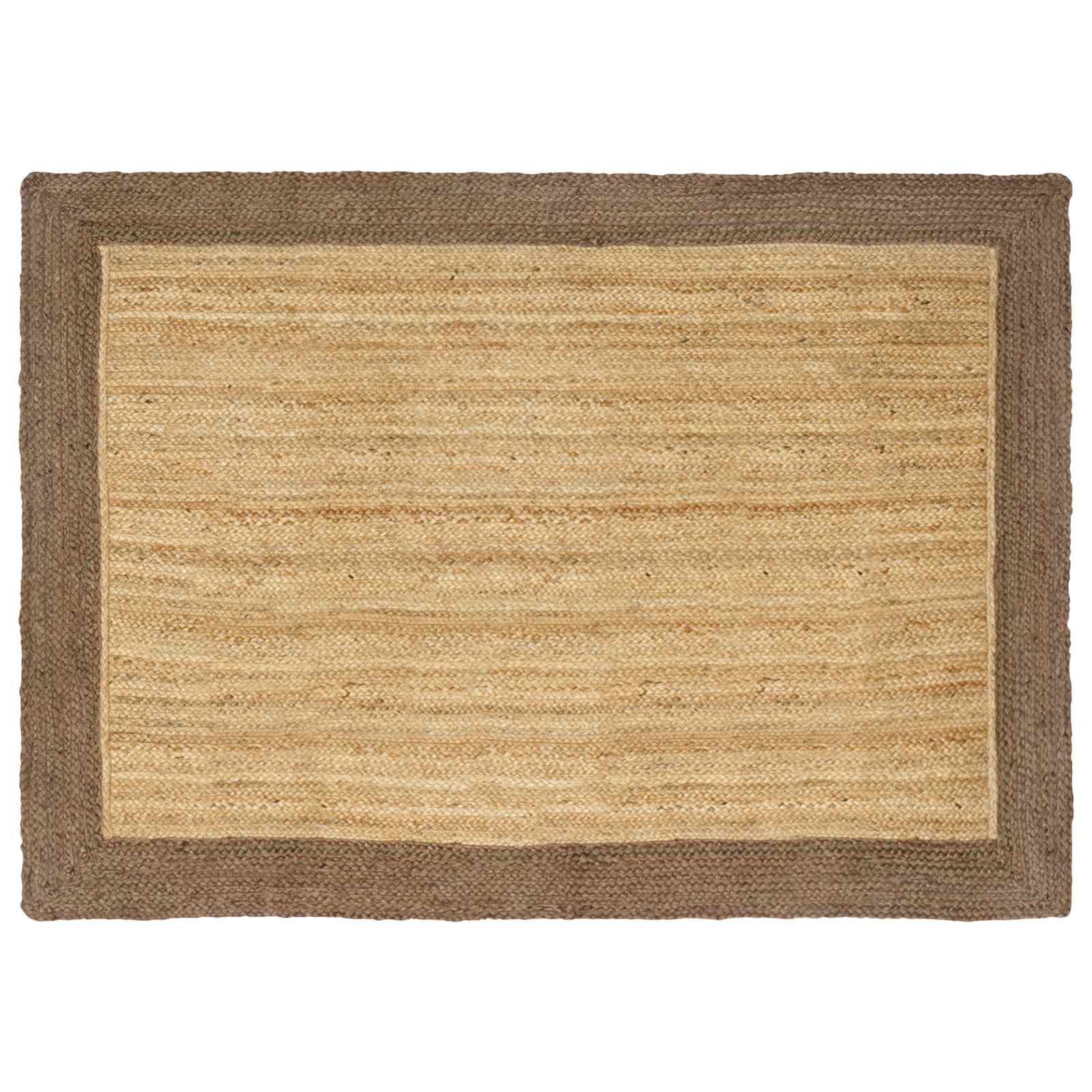 vidaXL Tapetes de área Cinzento 140 x 200 cm Juta