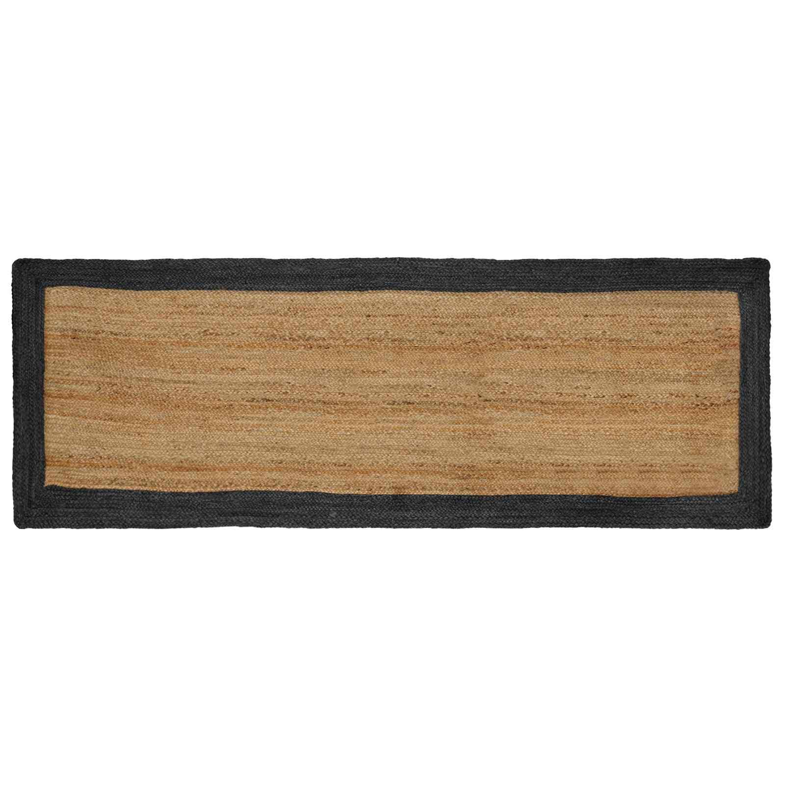 vidaXL Tapetes de área Cinzento-Escuro 80 x 200 cm Juta