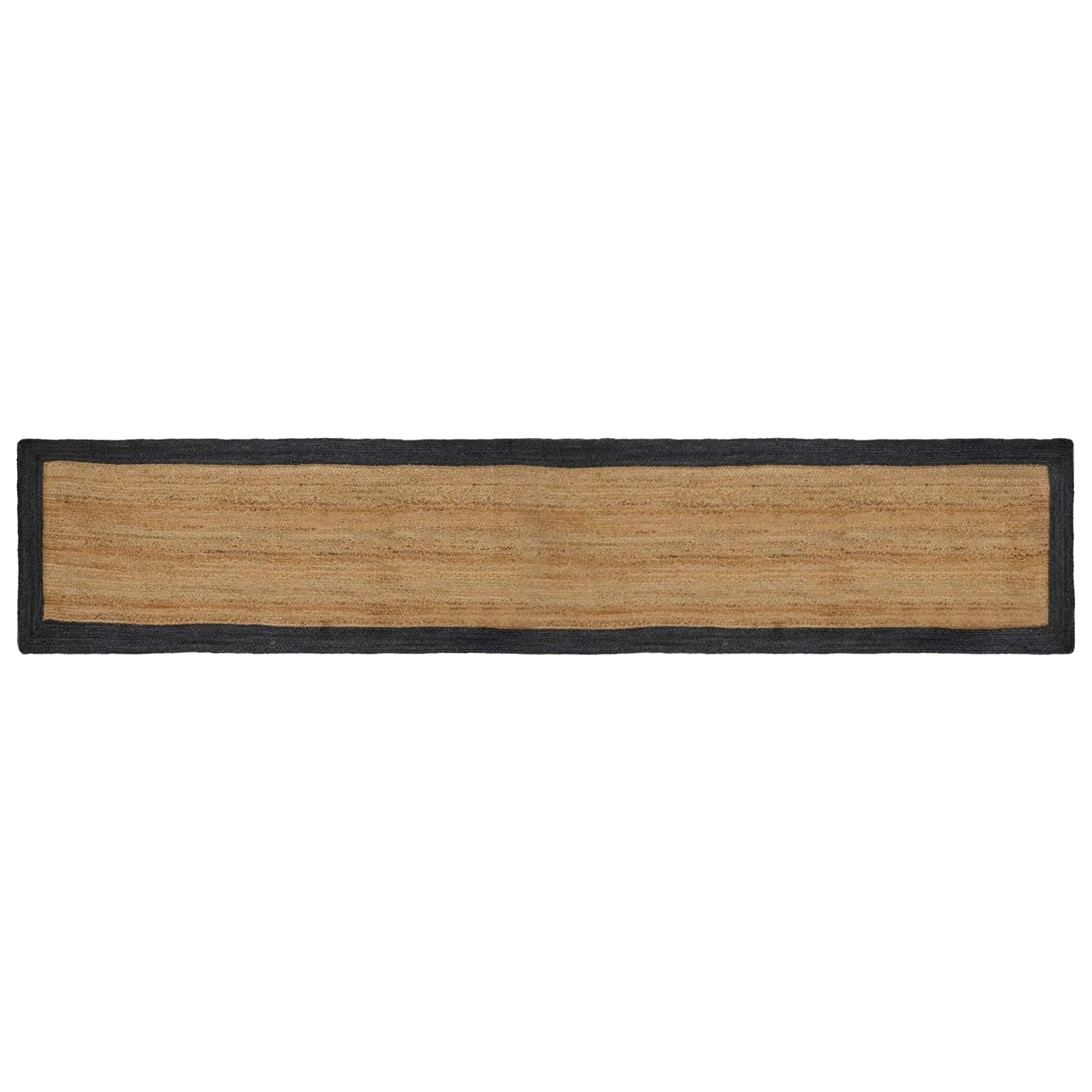 vidaXL Tapetes de área Cinzento-Escuro 80 x 400 cm Juta
