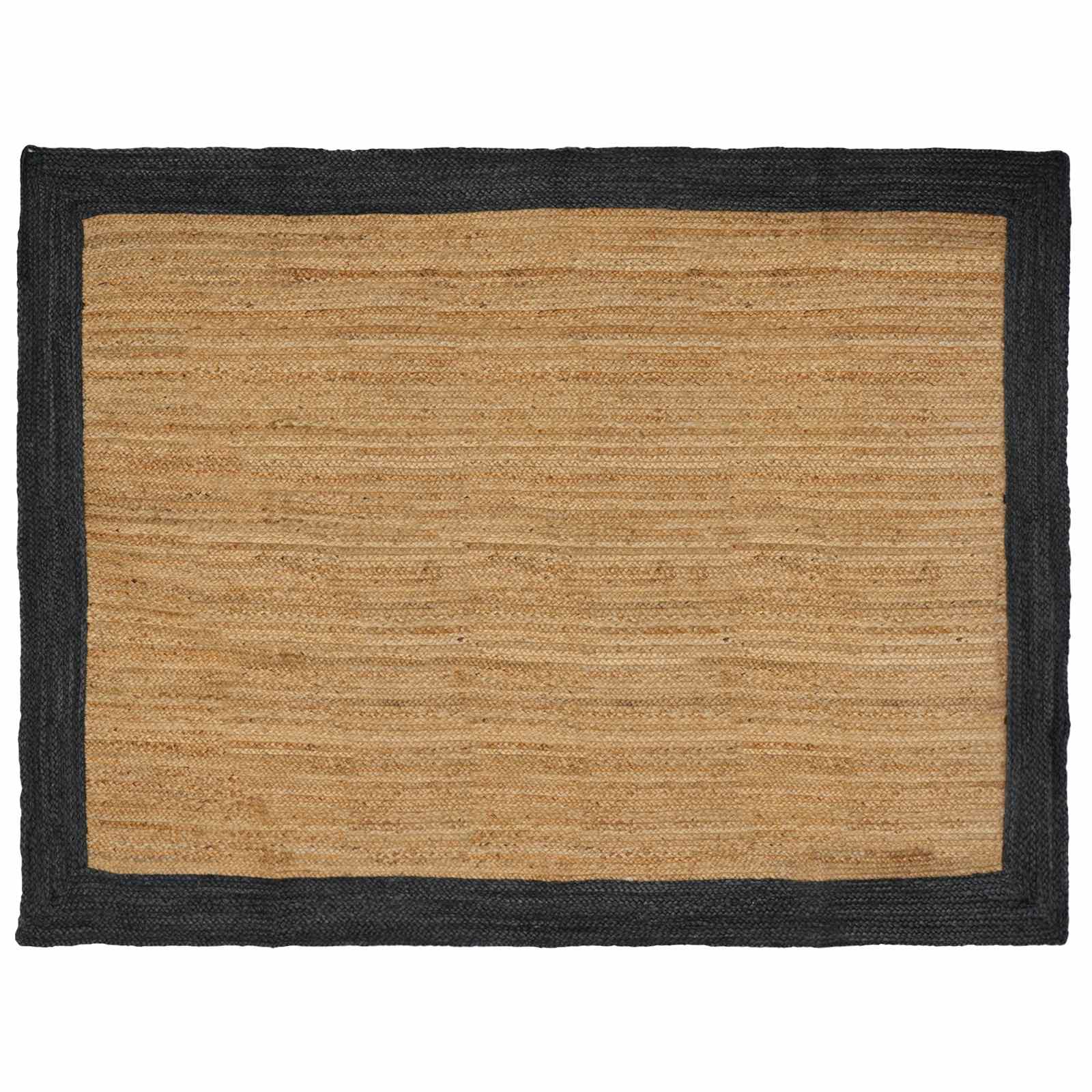 vidaXL Tapetes de área Cinzento-Escuro 240 x 340 cm Juta