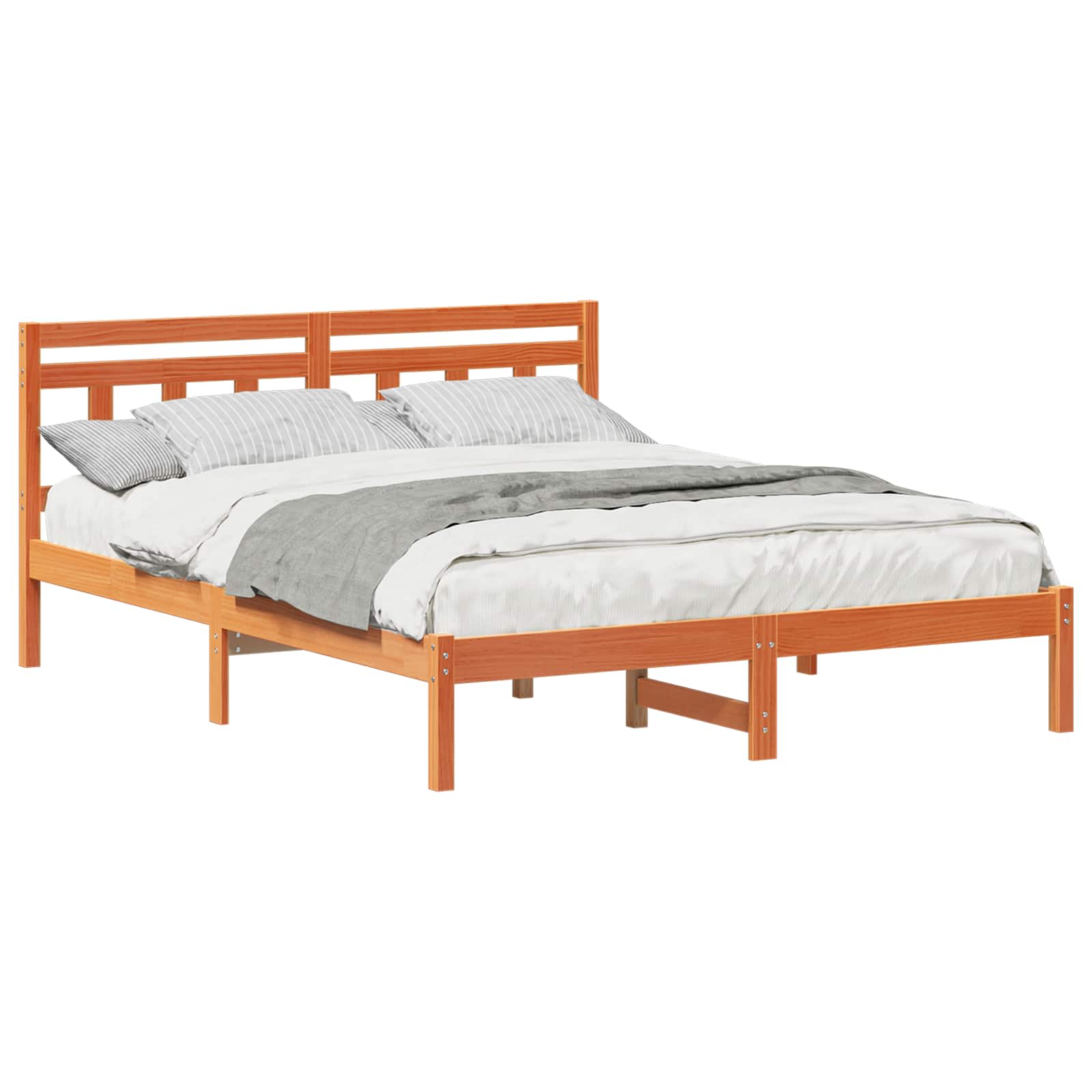 vidaXL Estrutura da Cama Castanho 150 x 200 cm