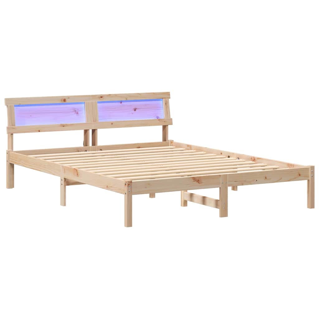 vidaXL Estrutura da Cama com cabeceira Castanho 150 x 200 cm