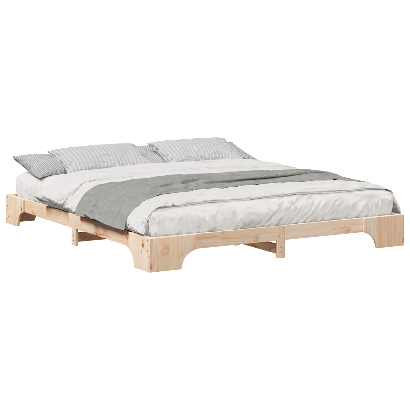 vidaXL Estrutura da Cama Castanho 180 x 220 cm