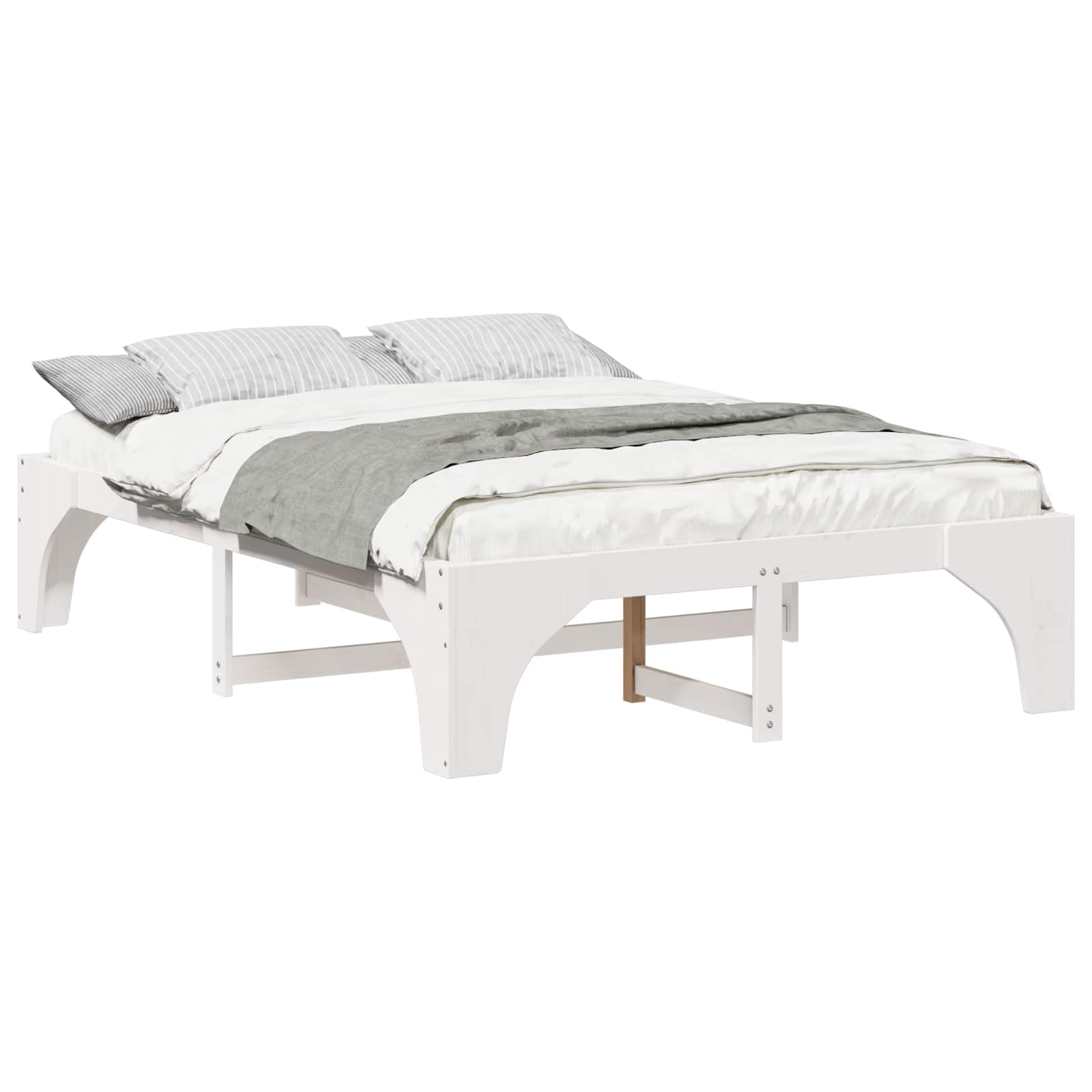 vidaXL Estrutura da Cama Branco 140 x 200 cm