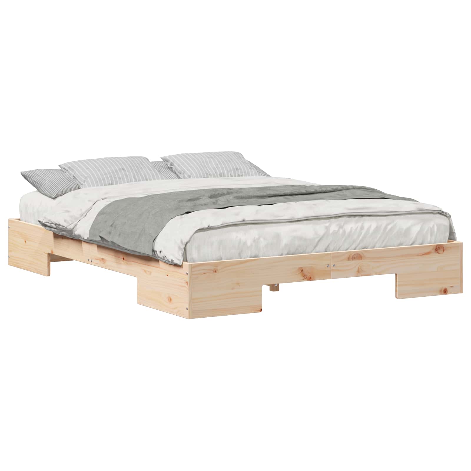 vidaXL Estrutura da Cama Castanho 150 x 200 cm