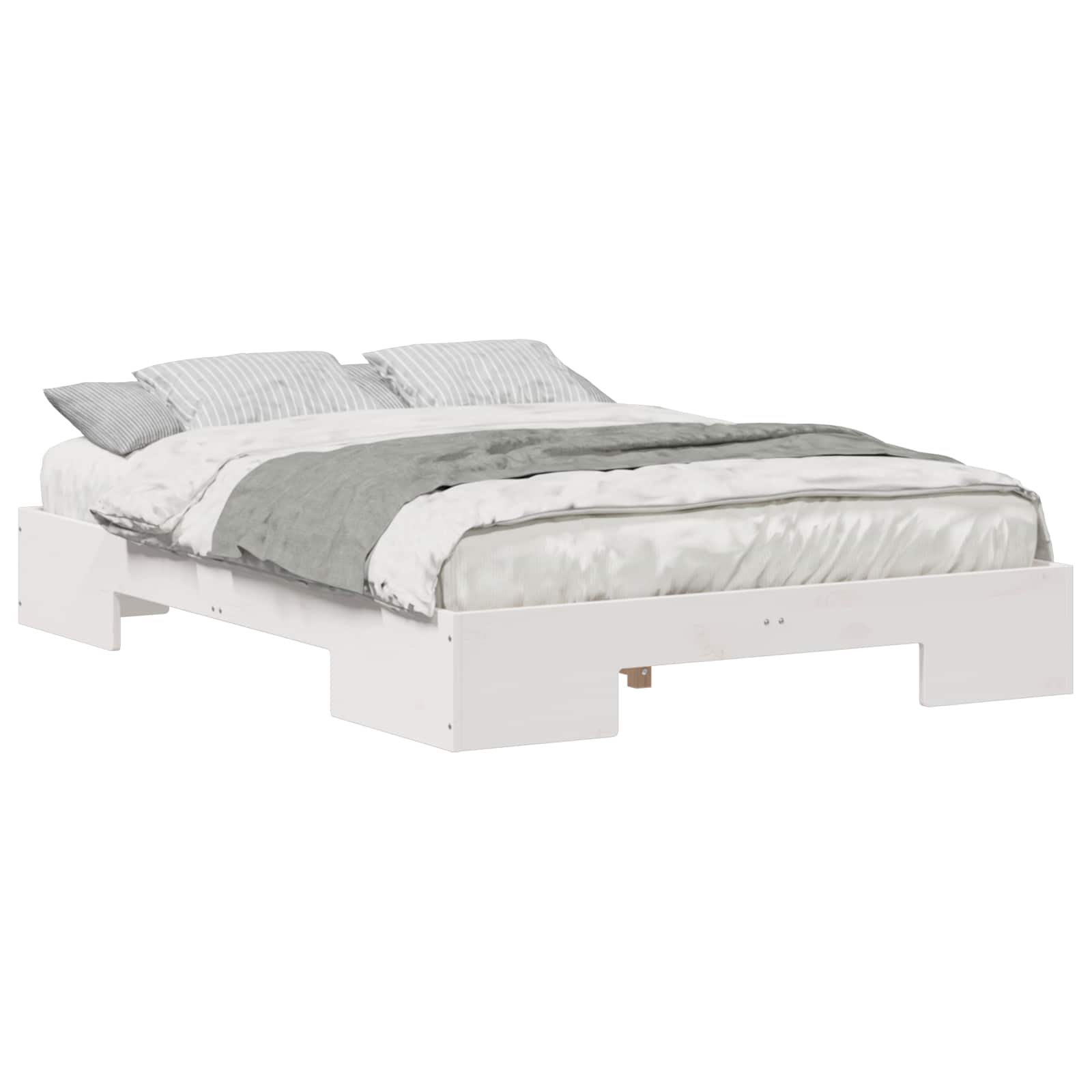 vidaXL Estrutura da Cama Branco 120 x 200 cm