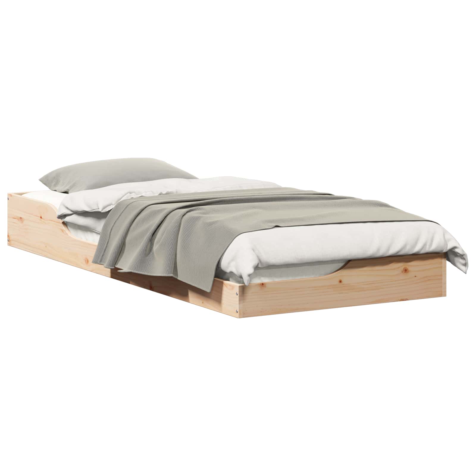 vidaXL Estrutura da Cama Castanho 100 x 210 cm