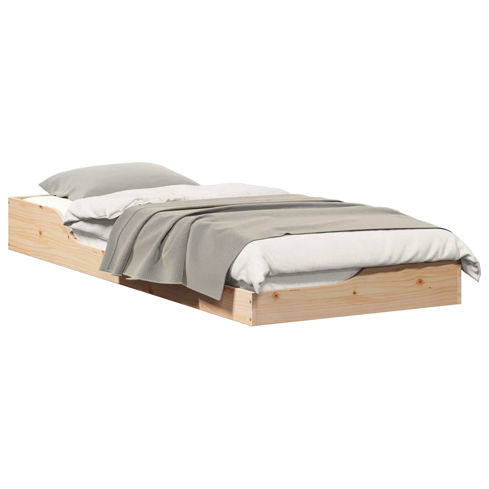 vidaXL Estrutura da Cama Castanho 100 x 220 cm