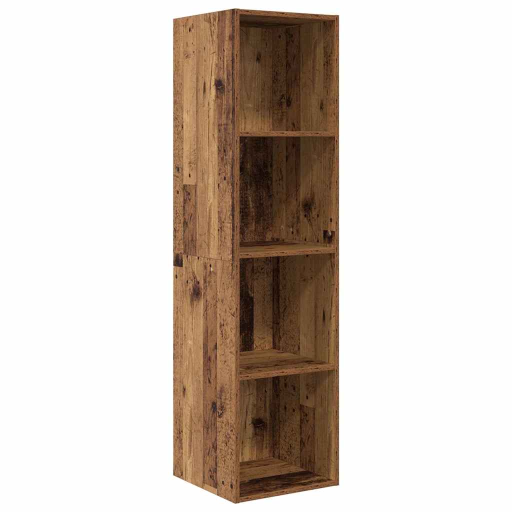 vidaXL Conjunto de móvel de TV Madeira Antiga 37 x 37 x 142,5 cm
