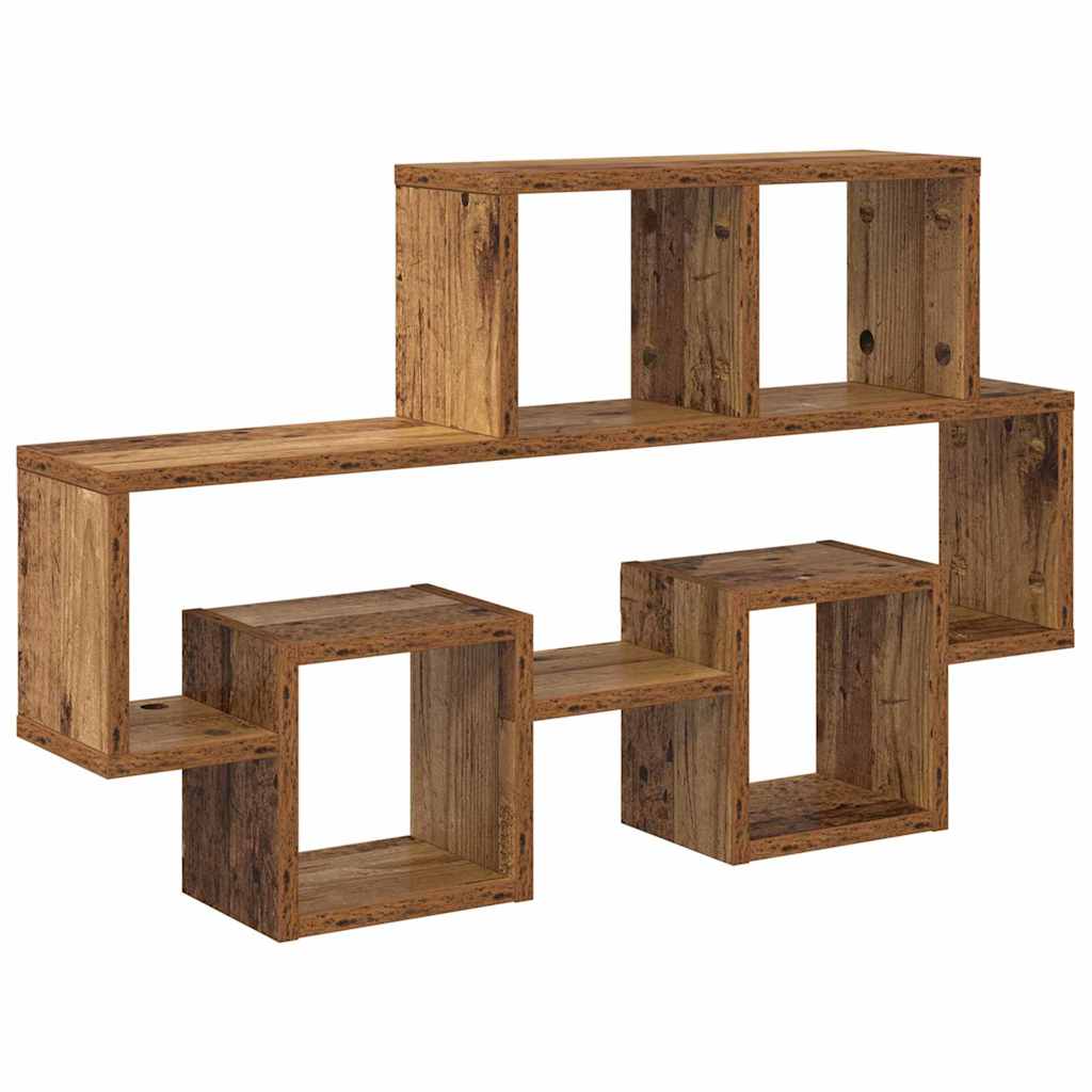 vidaXL Prateleira de Parede Madeira antiga 82 x 15 x 51 cm
