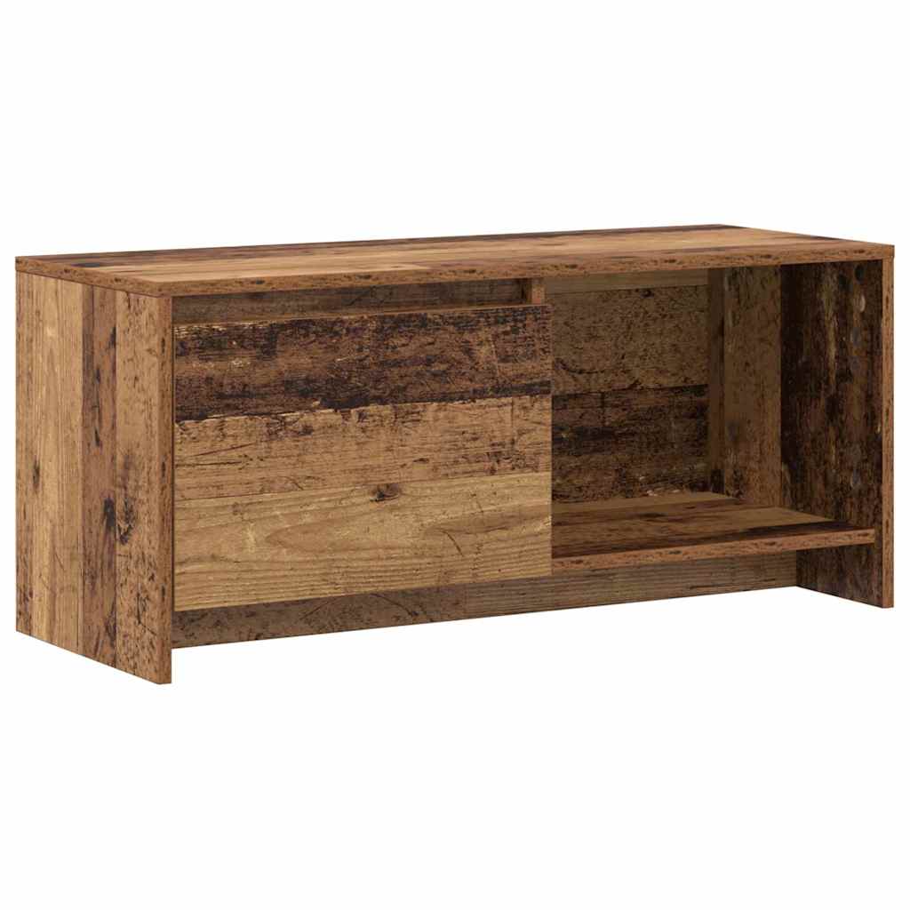 vidaXL Conjunto de móvel de TV Madeira Antiga 90 x 35 x 40 cm