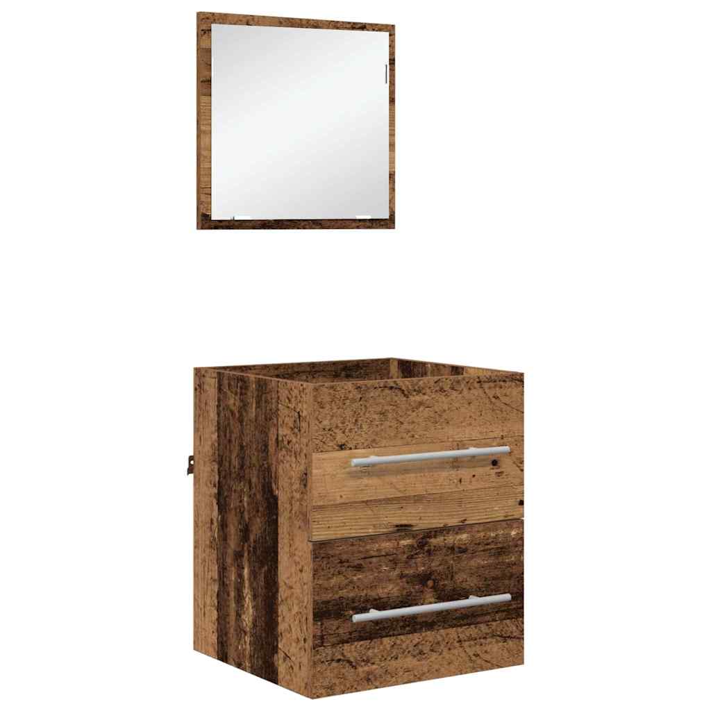 vidaXL Conjunto de Móveis para Banheiro Castanho 41 x 38,5 x 48 cm