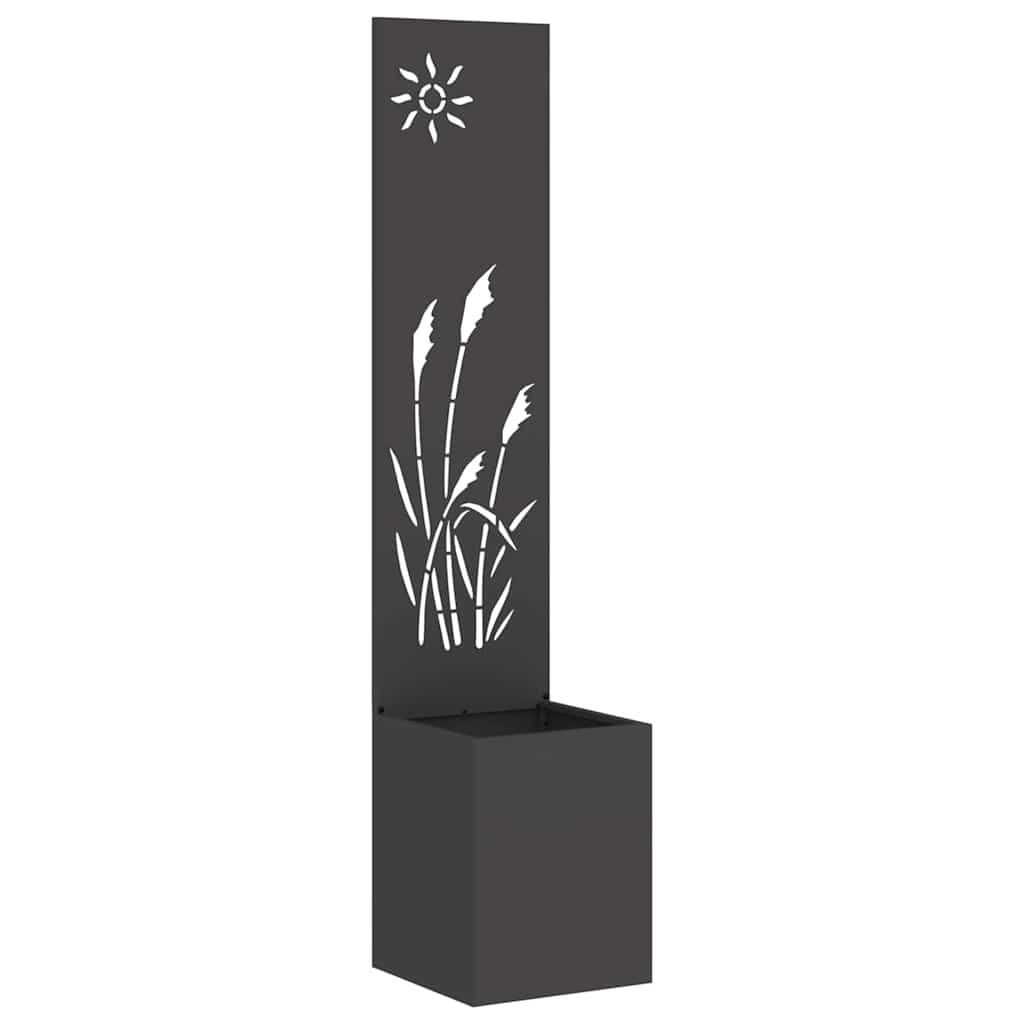 vidaXL Tela de Privacidade para Jardim Fretwork Preto 32 x 150 cm