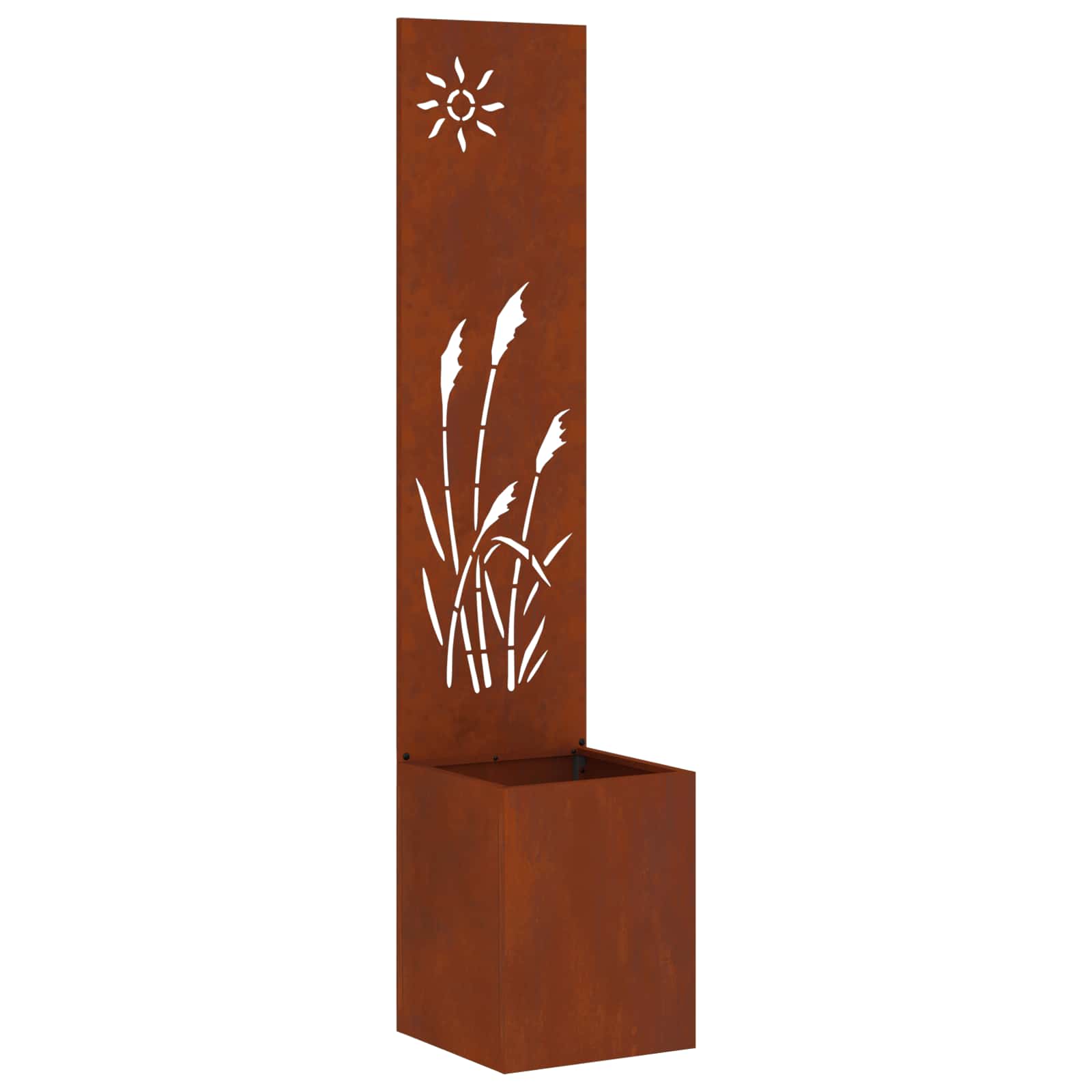 vidaXL Tela de Privacidade para Jardim Ferro Enferrujado 32 x 140 cm