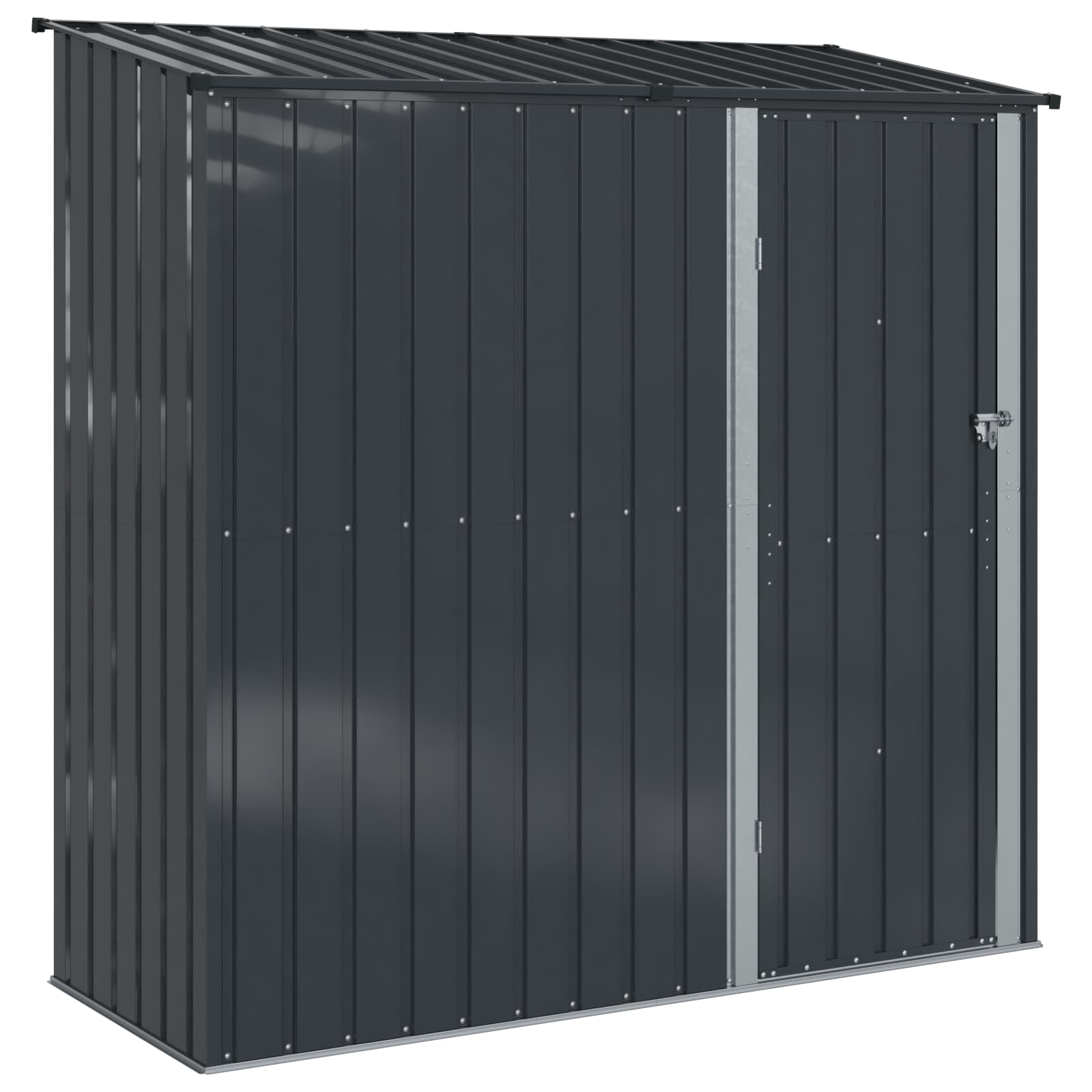 vidaXL Abrigos de jardim Antracite 203 x 85,5 x 200 cm Metal