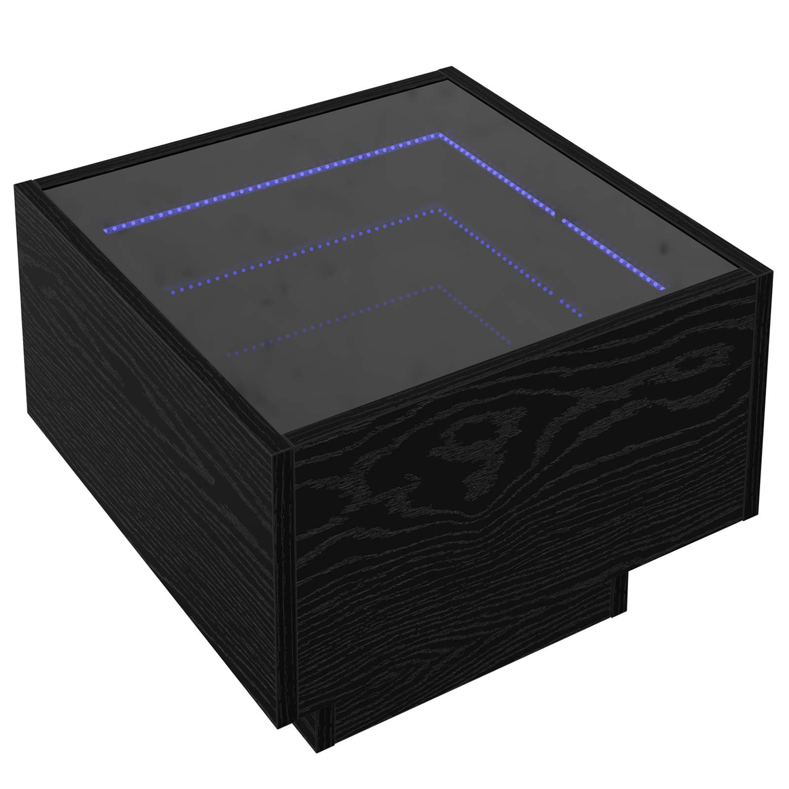 vidaXL Mesa de centro Carvalho preto 40 x 40 x 30 cm