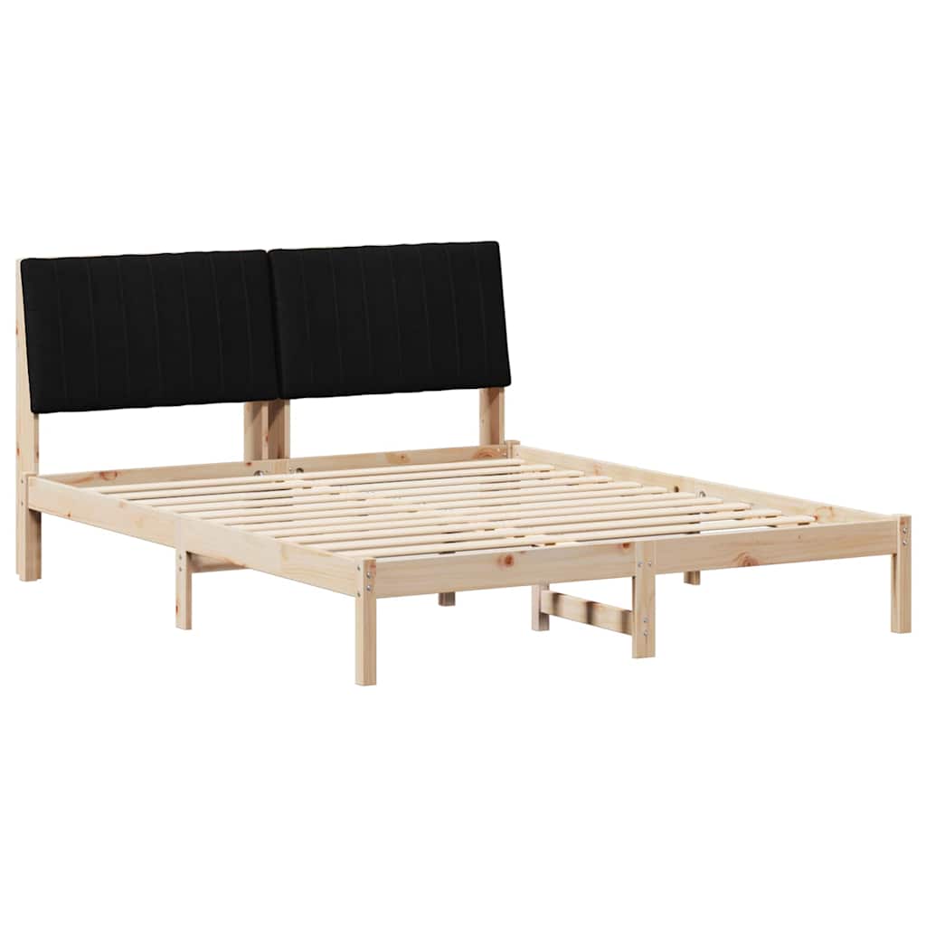 vidaXL Estrutura da Cama com cabeceira Castanho 160 x 200 cm