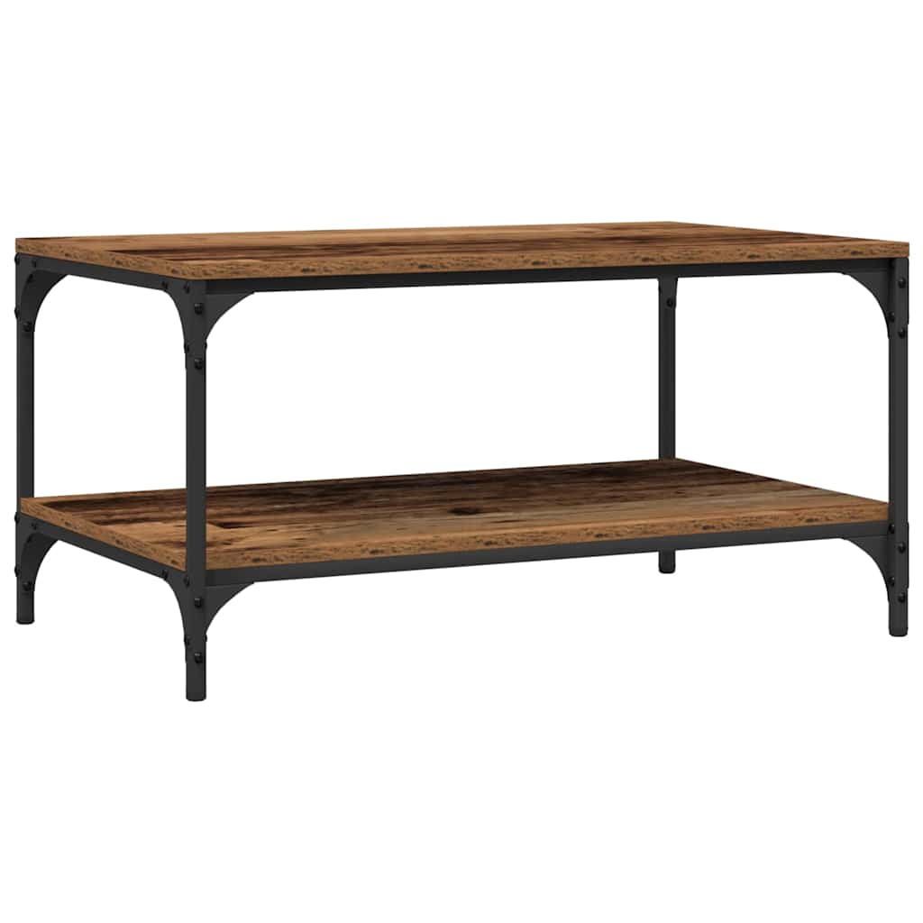 vidaXL Mesa de centro Madeira Antiga 80 x 50 x 40 cm