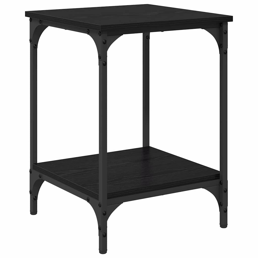 vidaXL Mesa de centro Carvalho Preto 40 x 40 x 55 cm