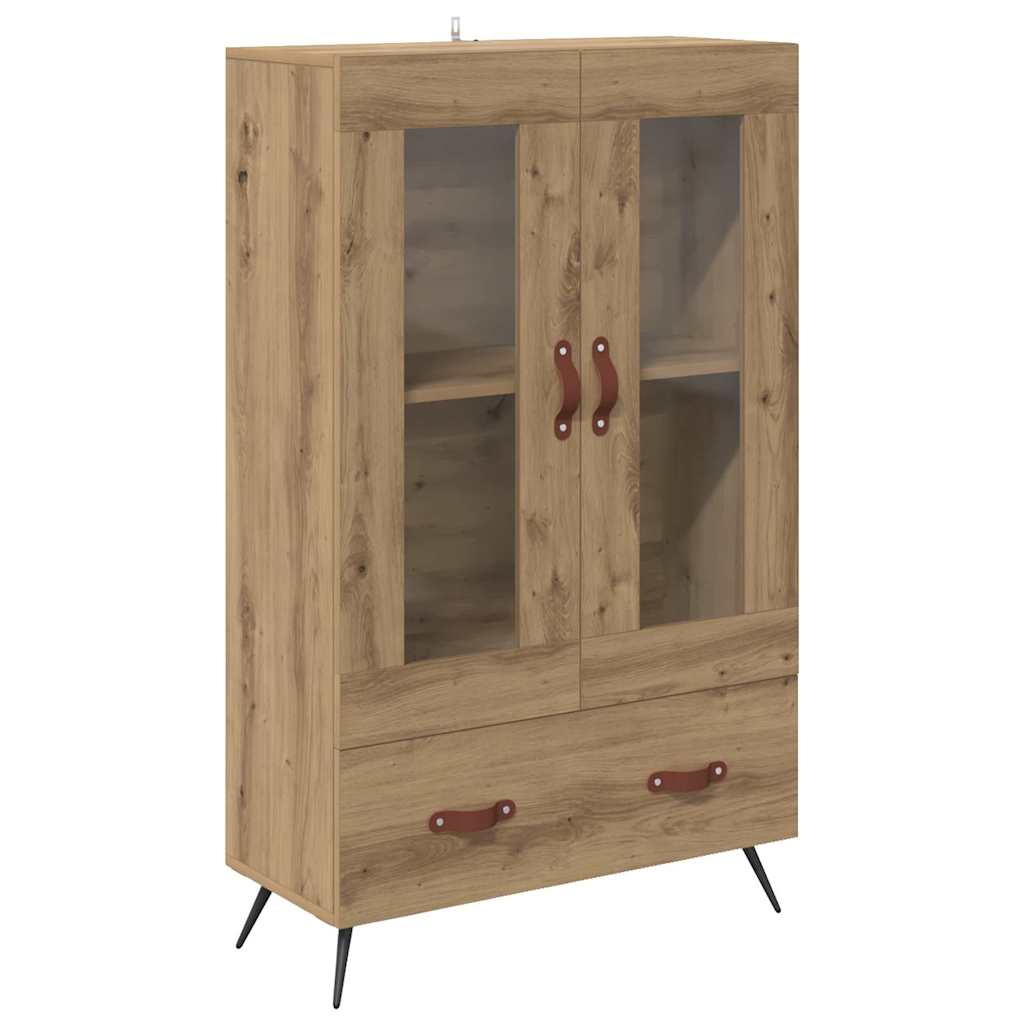 vidaXL Buffê com gaveta Carvalho Artesanal 69,5 x 31 x 115 cm
