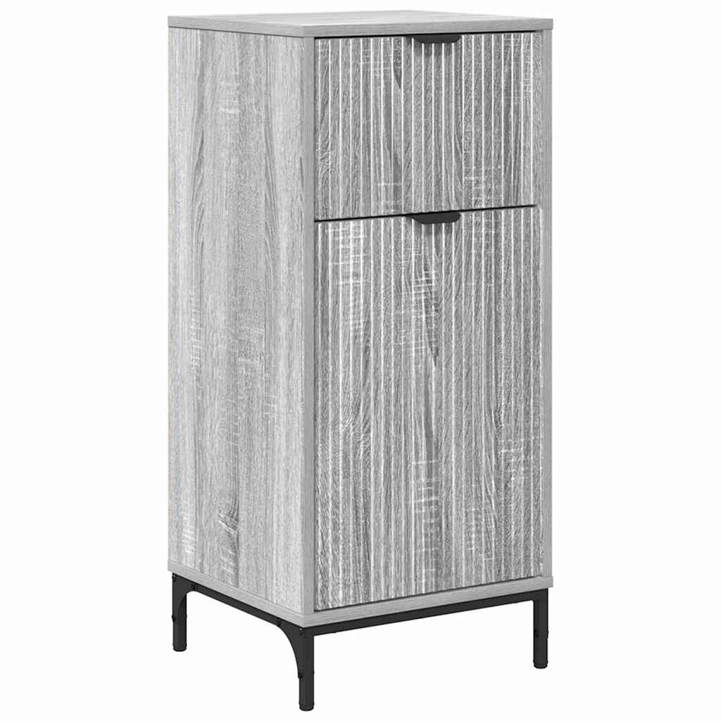 vidaXL Armário de Banheiro com gaveta Cinza Sonoma 39,5 x 36 x 88 cm