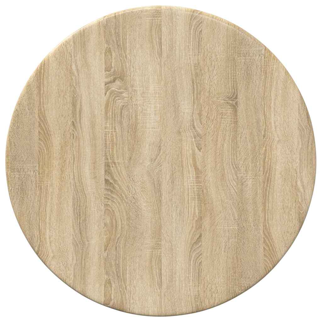 vidaXL Tampo de Mesa Carvalho sonoma Ø 30 x 1,5 cm Madeira processada