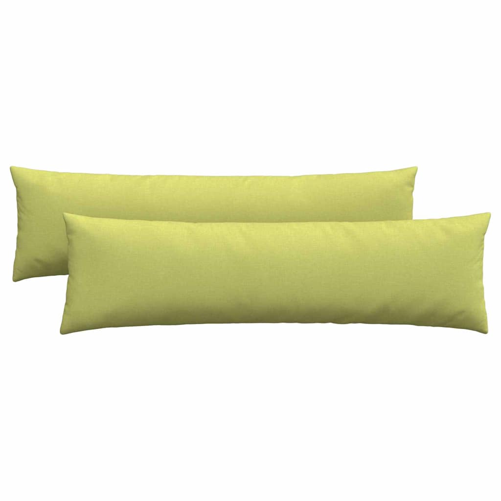 vidaXL Travesseiros de Sofá 2 pcs Verde Claro 145 x 40 cm tecido