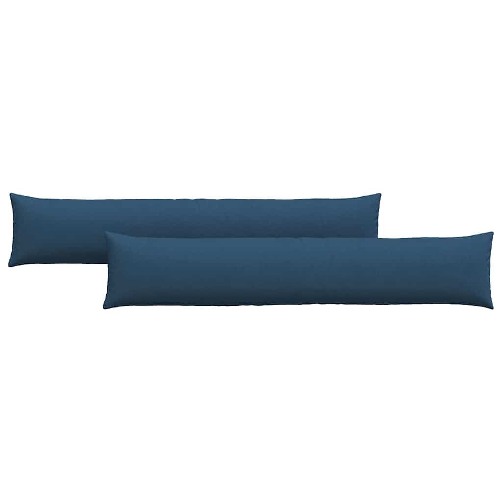 vidaXL Travesseiros de Sofá 2 pcs Azul 200 x 40 cm tecido