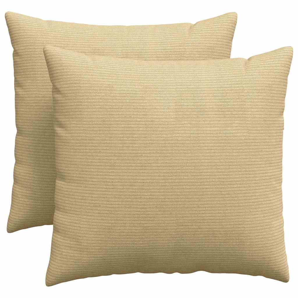vidaXL Travesseiros de Sofá 2 pcs Cinza Verde 50 x 50 cm