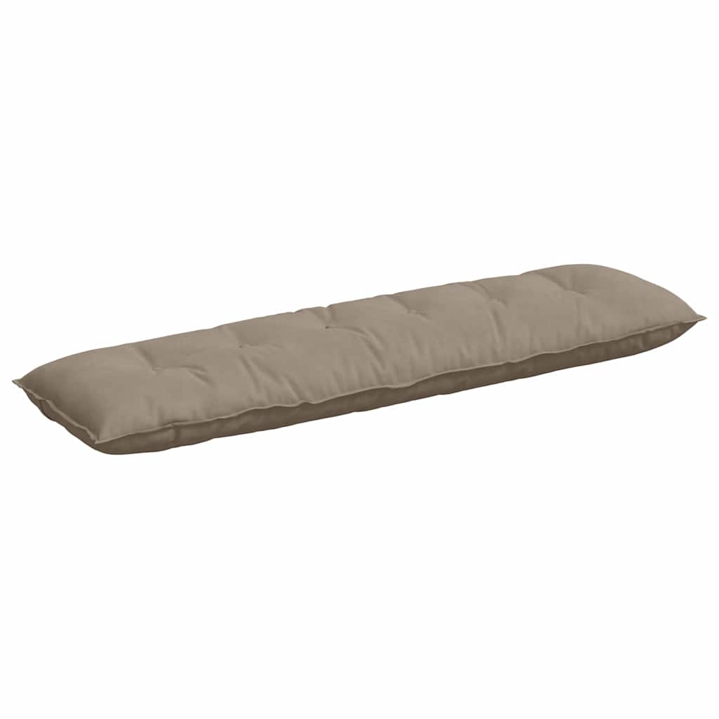 vidaXL Travesseiro para Costas Cinzento-acastanhado 180 x 50 cm