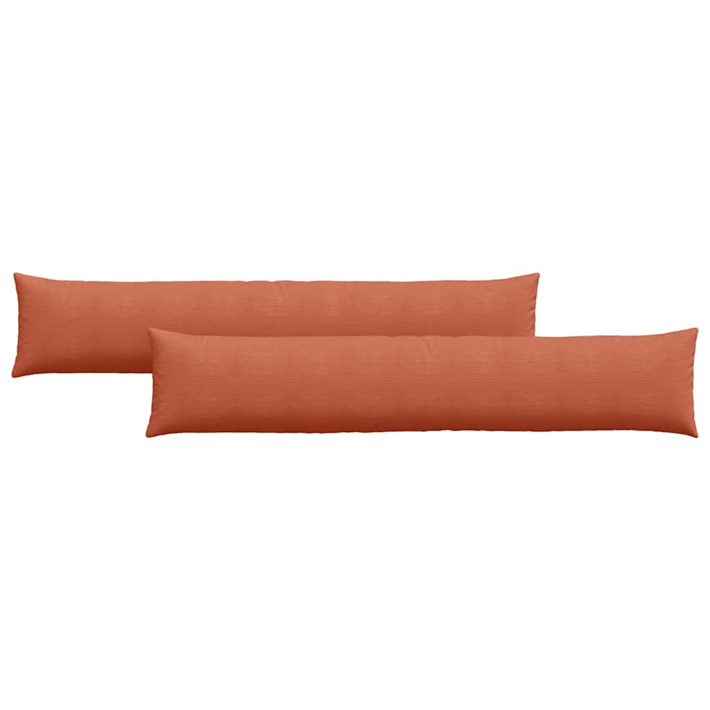 vidaXL Travesseiros de Sofá 2 pcs Laranja Vermelho 200 x 40 cm