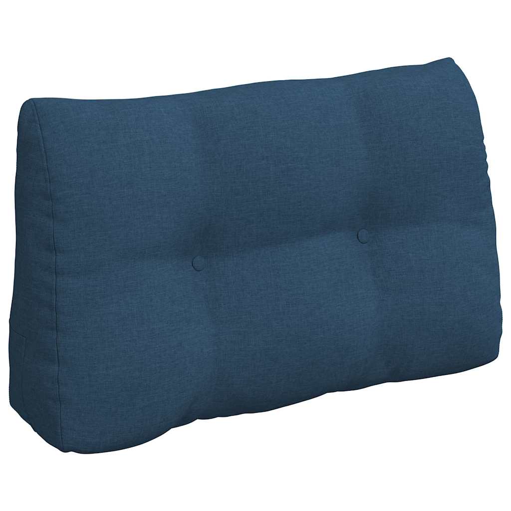 vidaXL Travesseiro para Costas Azul 80 x 24 x 50 cm tecido