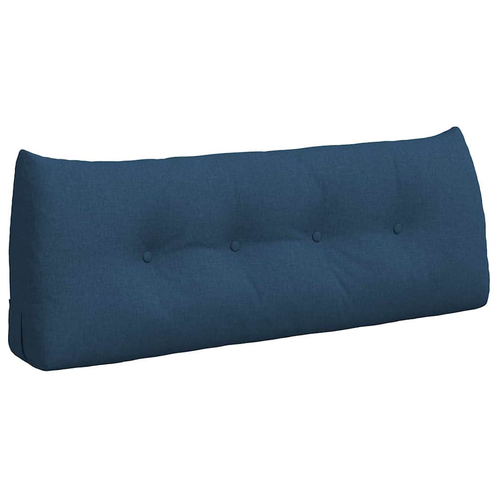 vidaXL Travesseiro para Costas Azul 120 x 24 x 50 cm tecido