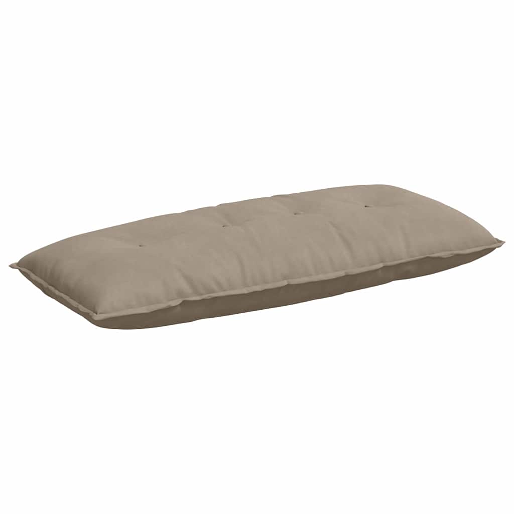 vidaXL Travesseiro para Costas Cinzento-acastanhado 120 x 50 cm